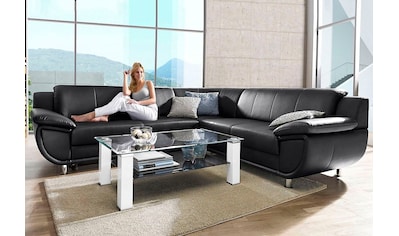 TRENDMANUFAKTUR Ecksofa »Rondo, L-Form«, wahlweise mit Bettfunktion, mit extra breiten...