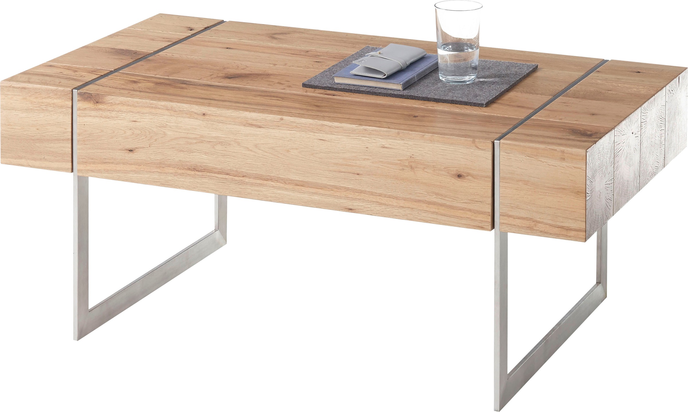 MCA furniture Couchtisch »Paphos«, Asteiche furniert mit 1 Schublade online  bei OTTO