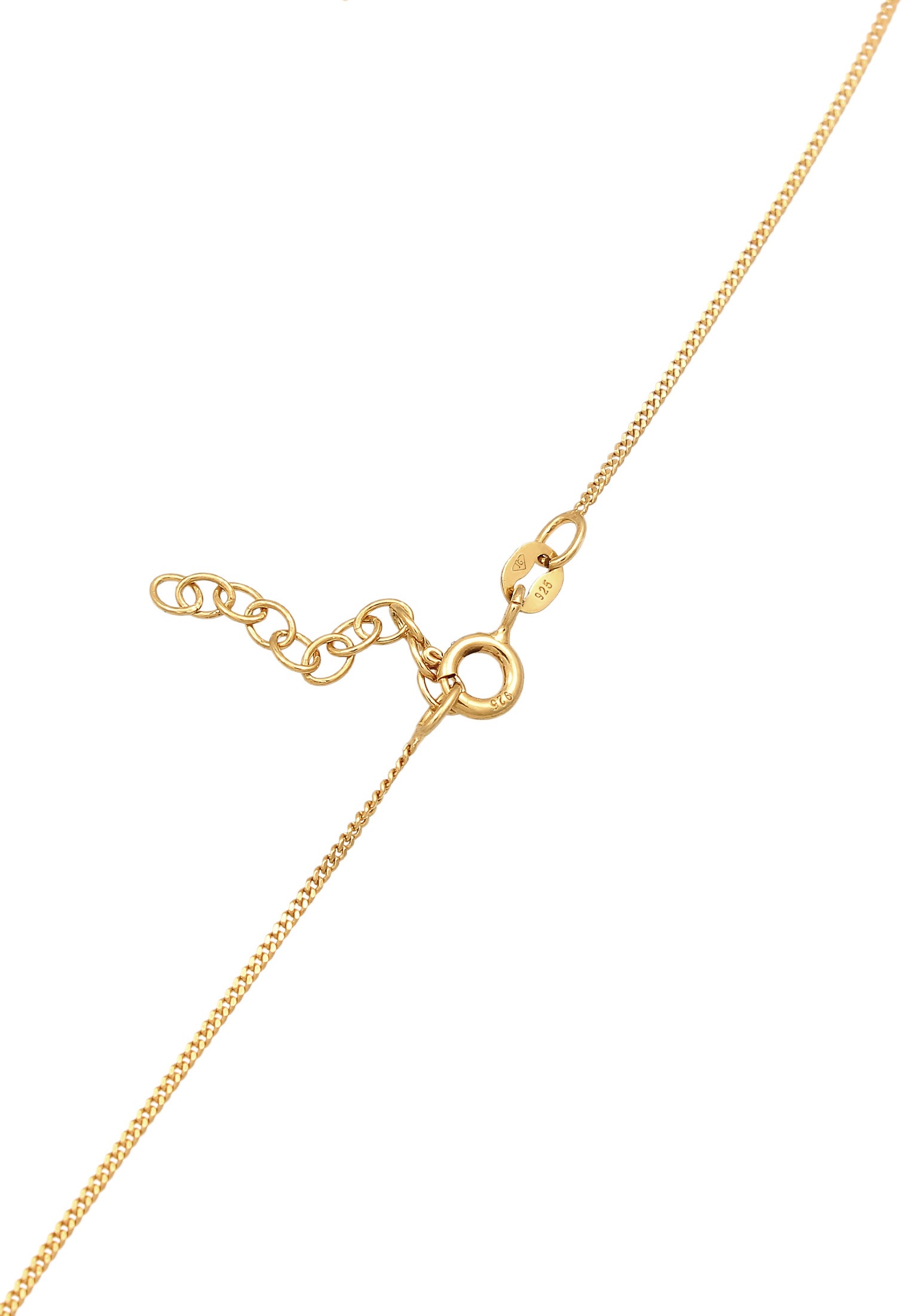 Elli Choker »Halskette Choker Synthetischer Smaragd 925 Silber«