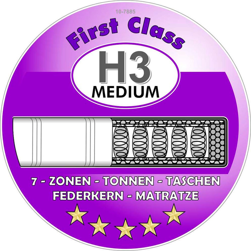 Jockenhöfer Gruppe Boxspringbett »Sophia inklusive 9cm Kaltschaumtopper«, und 7-Zonen-TTFK-Matratze (H3,H3/H4 oder H4)