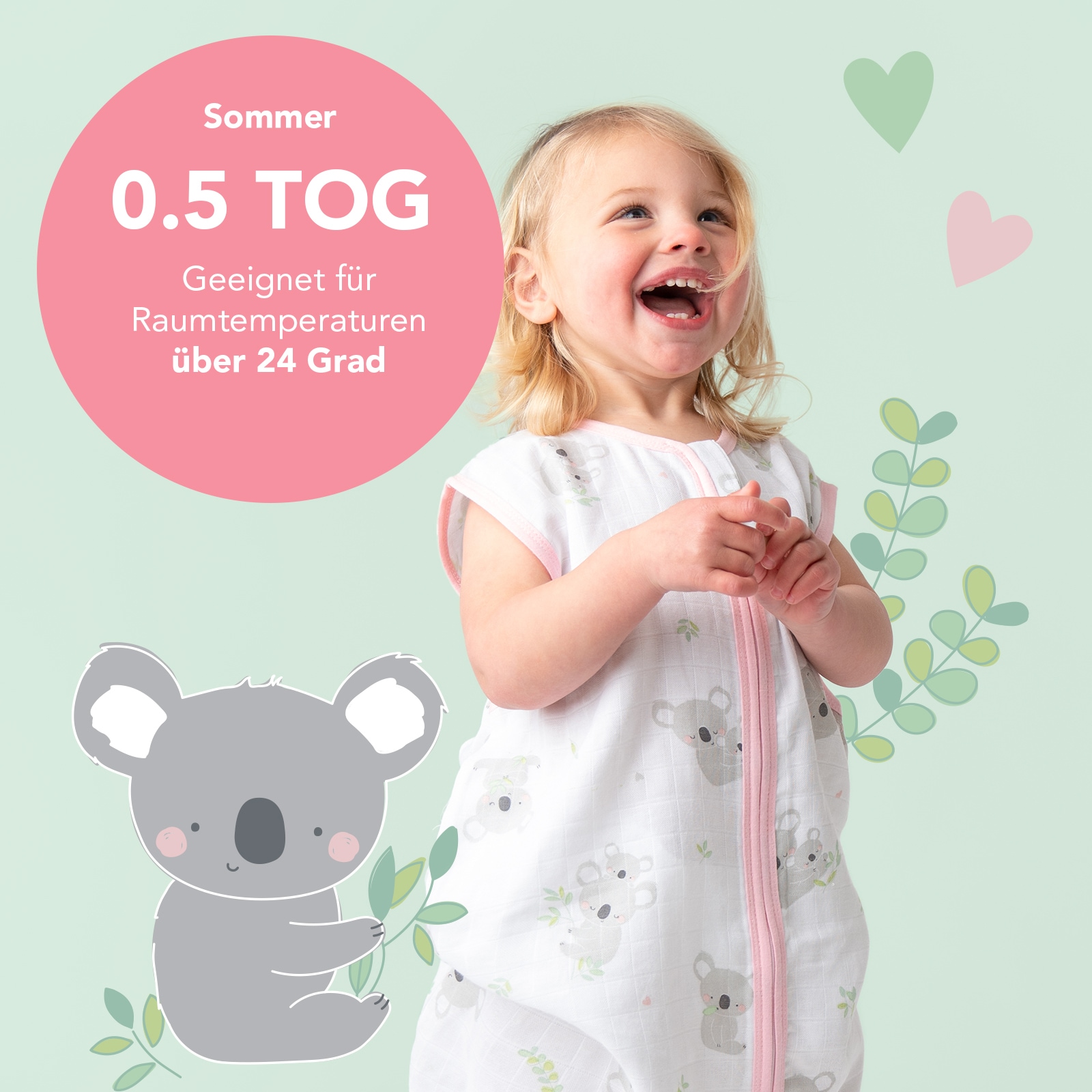 Schlummersack Babyschlafsack »Schlafsack ohne Füßen 0.5 Tog«