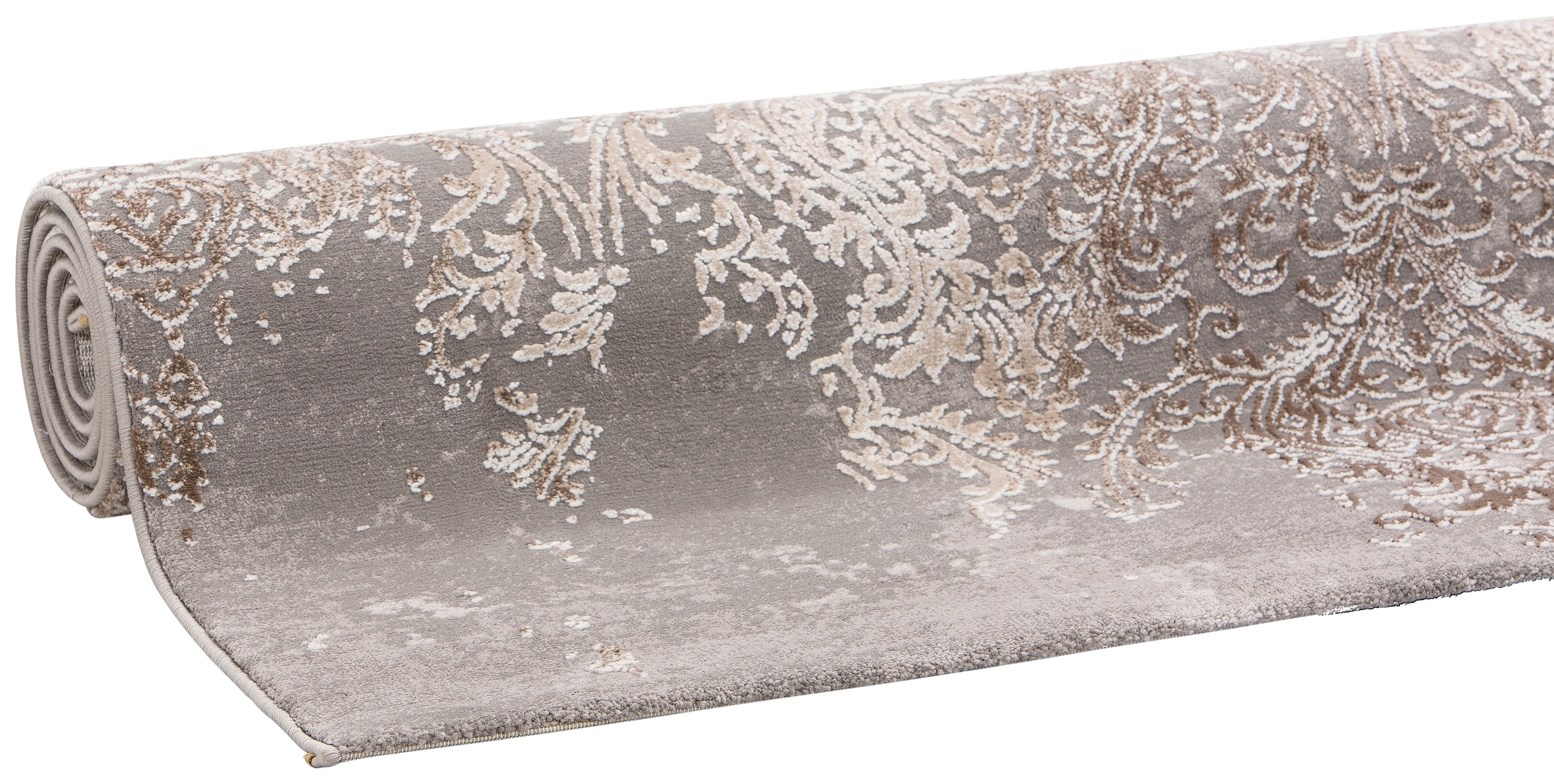 Leonique Teppich »Alisa«, rechteckig, 12 mm Höhe, Hoch-Tief-Effekt, Vintage, florale Ornamente, Kurzflor