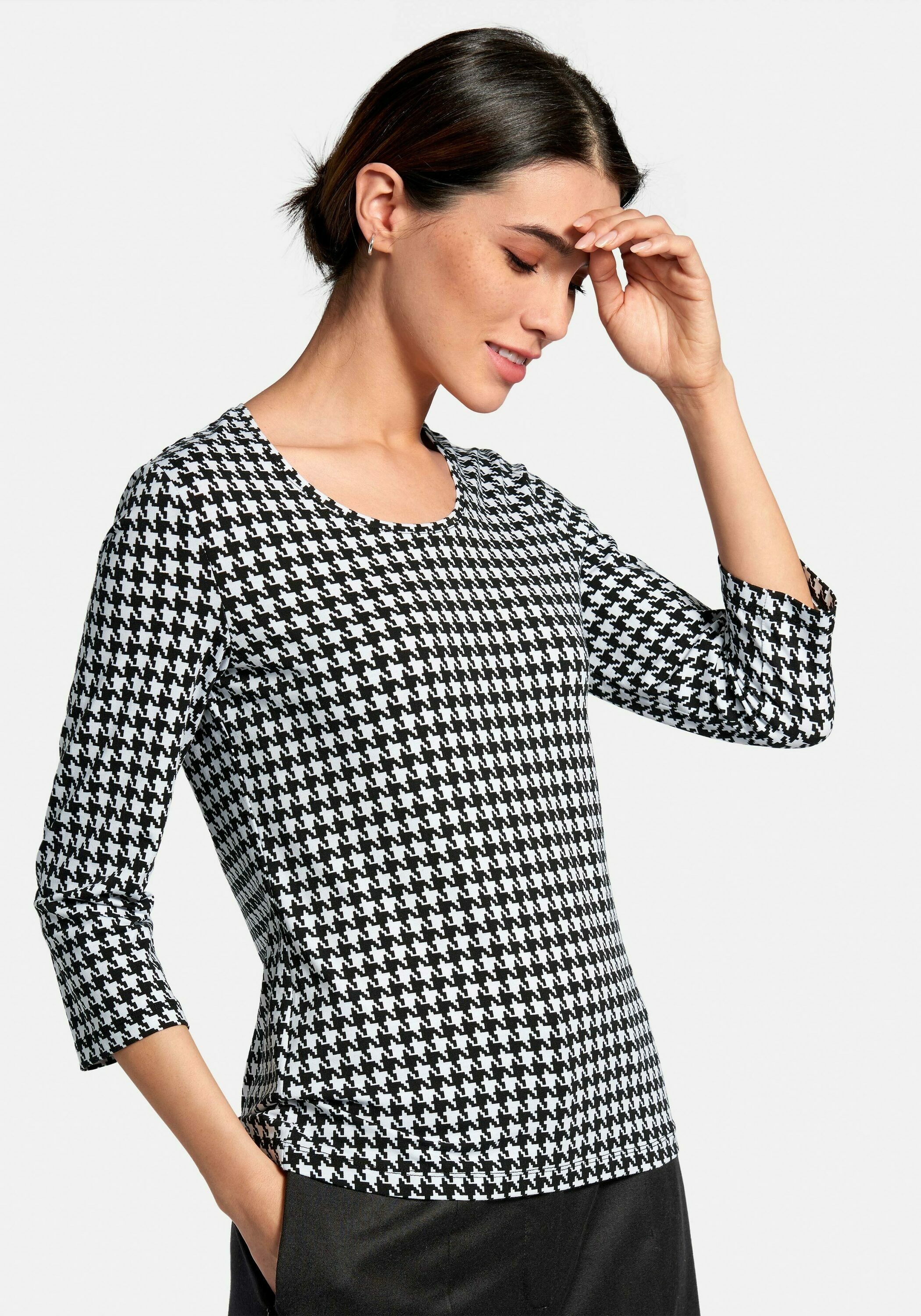 Peter Hahn Rundhalsshirt »Rundhals-Shirt«, Dekorative Naht