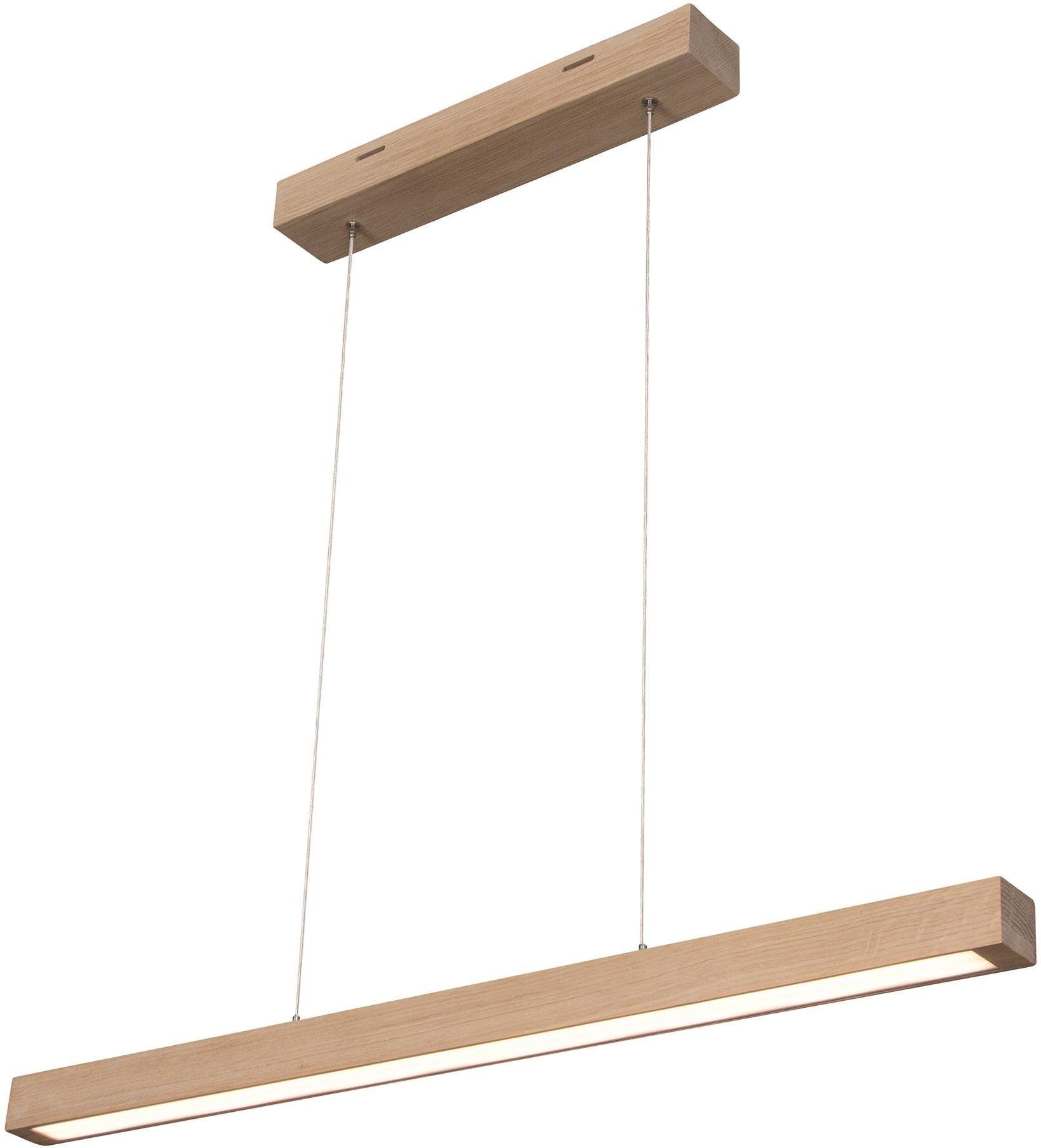 SPOT Light Pendelleuchte »SMAL 2LED«, LED-Modul, Warmweiß, Hängeleuchte, mit integriertem 24V-LED-Modul, mit Touch Dimmer, aus edlem Eichenholz, Naturprodukt FSC®-zertifiziert, Made in Europe
