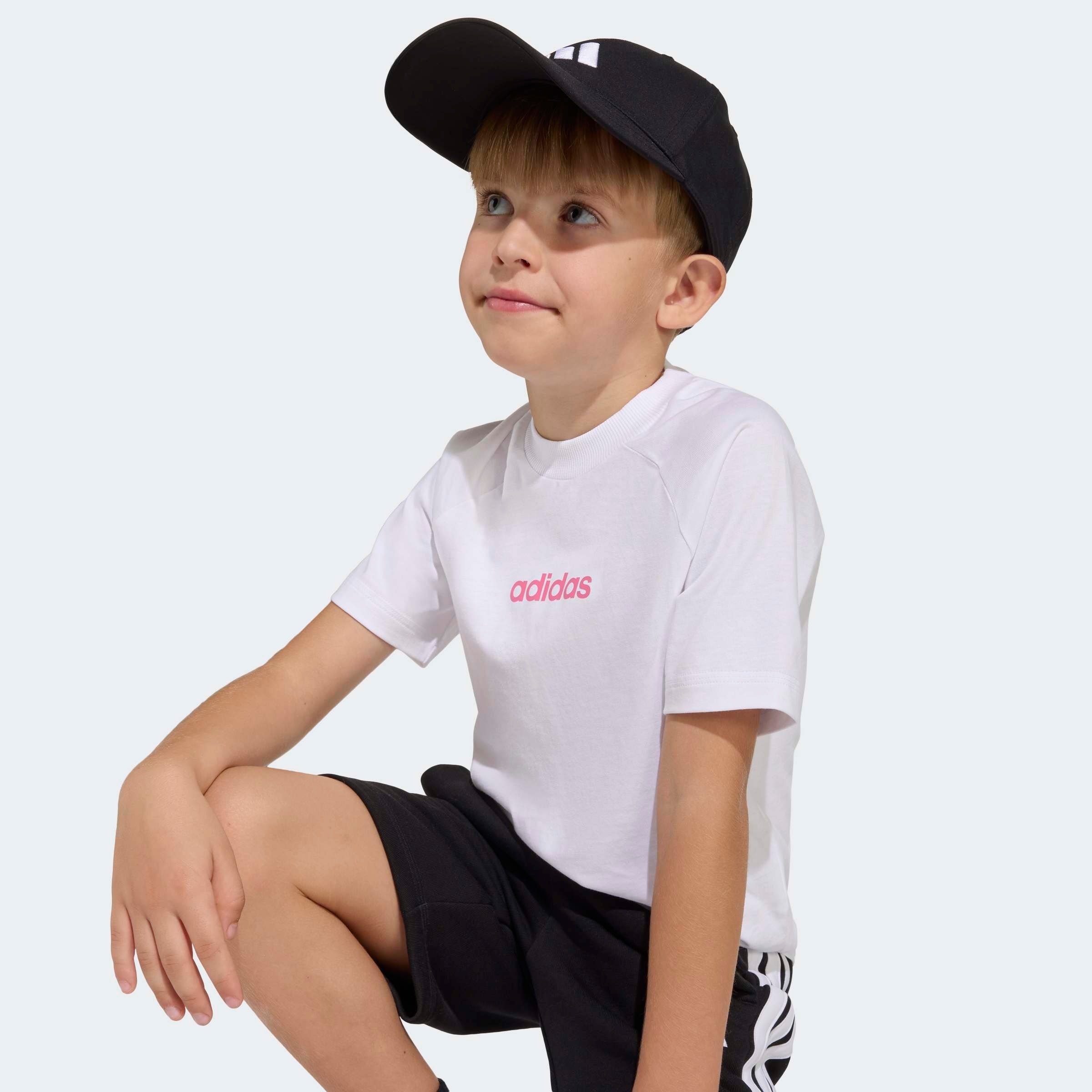adidas Sportswear T-Shirt »LK LIN TEE 160« für Kinder, Rundhalsausschnitt, ohne Verschluss, weiches Material