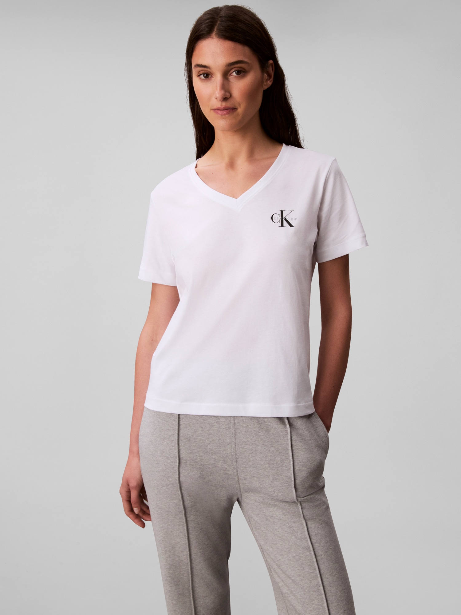 Calvin Klein Jeans T-Shirt »MONOLOGO VNK 2PACK TEE« Packung, 2er-Pack, 2 tlg. , Logoschriftzug