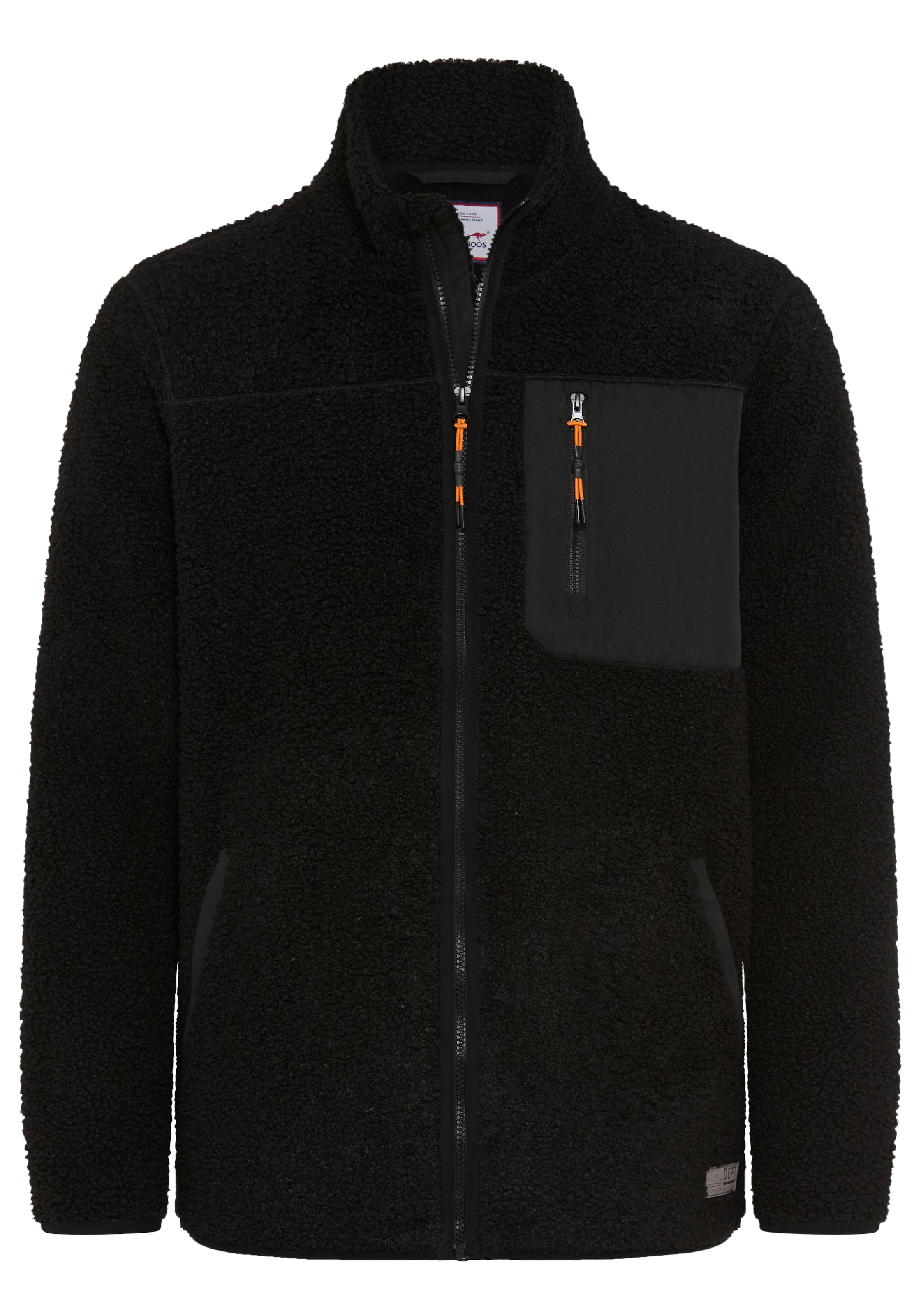 KangaROOS Fleecejacke Teddy Fleece Jacke mit  Brusttaschen für den Übergang