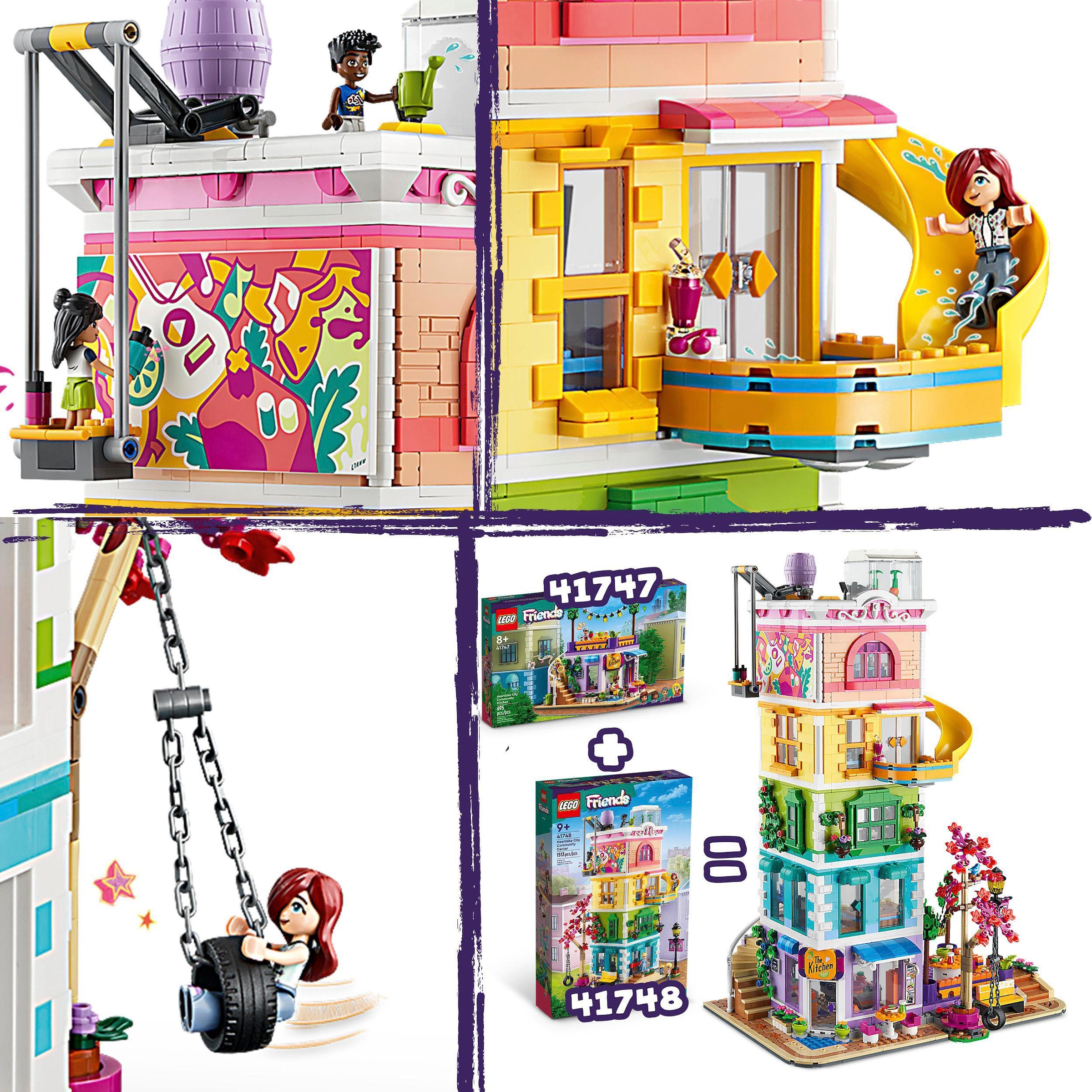 LEGO® Konstruktionsspielsteine »Heartlake City Gemeinschaftszentrum (41748), LEGO® Friends«, (1513 St.), Made in Europe