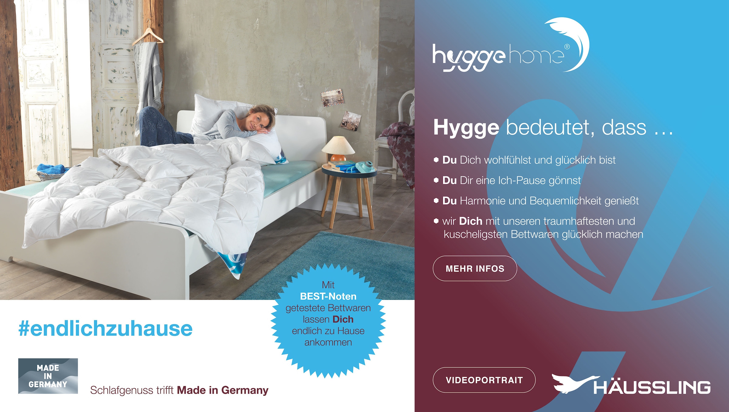 Haeussling Federkopfkissen »Hygge Home Plissee (biobasiert)«, Füllung: 85% Entenfeder und 15% Entendaune, (1 St.)