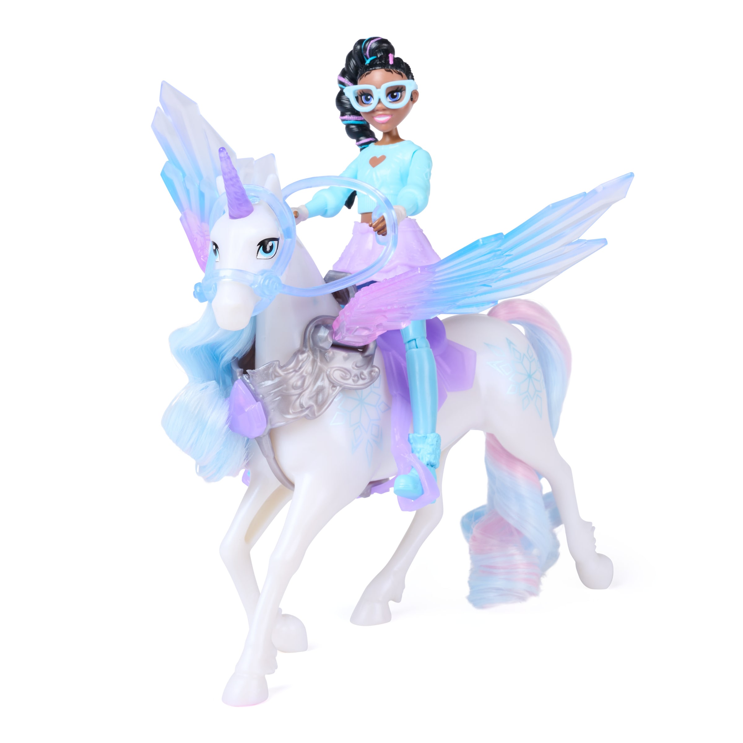 Spin Master Anziehpuppe »Unicorn Academy - Wing Magic Layla und Glacier Spielset«