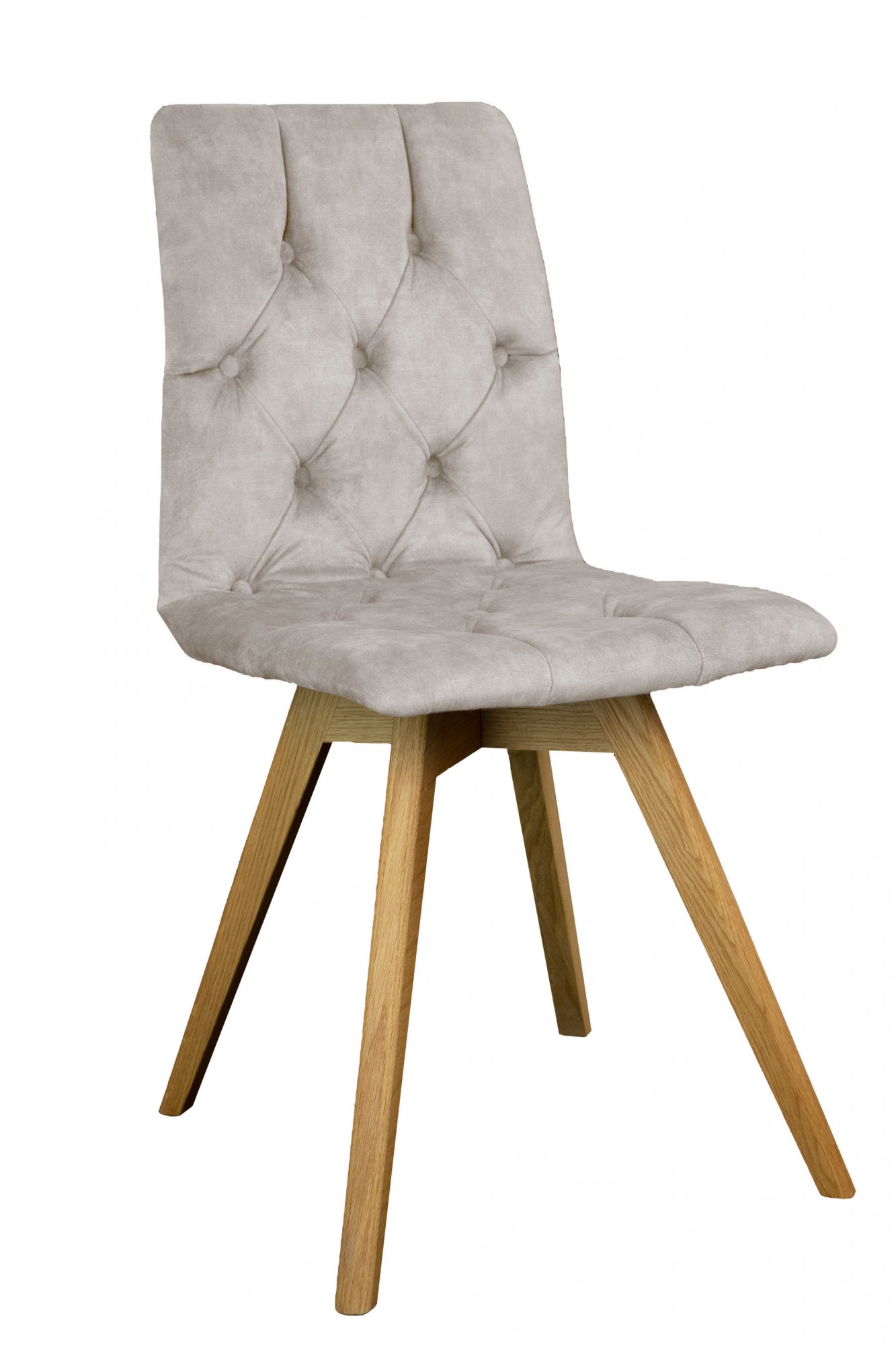 OTTO home Esszimmerstuhl »Rania« (Set) 2 Stk.Massivholzgestell, mit Knopfheftung