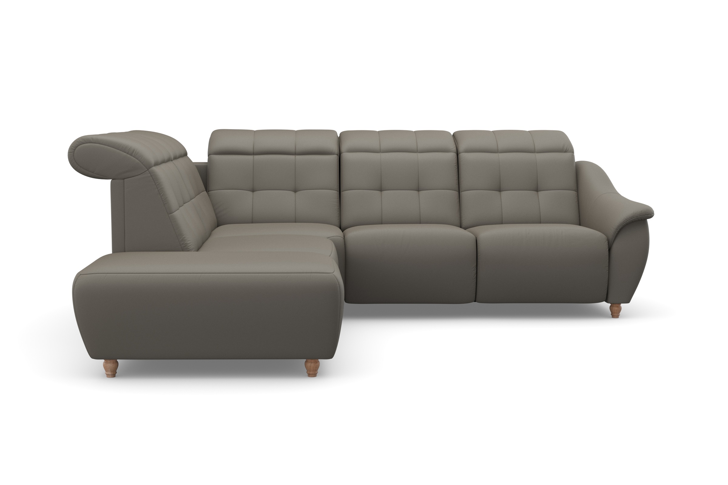 Home affaire Ecksofa »Boston L-Form«, Kopfteilverstellung an jeder Sitzfläche, wahlweise Relaxfunktion