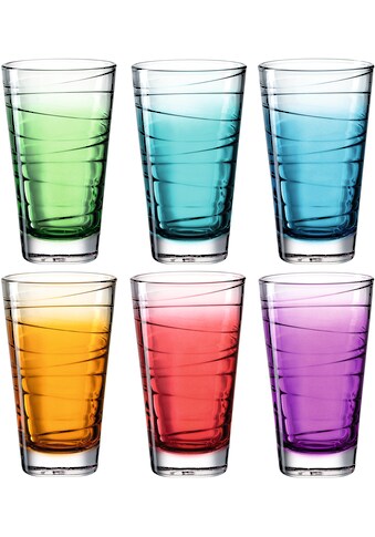 LEONARDO Longdrinkglas »VARIO STRUTTURA«, (Set, 6 tlg.), Colori-Glas, Farbverlauf, 280... kaufen