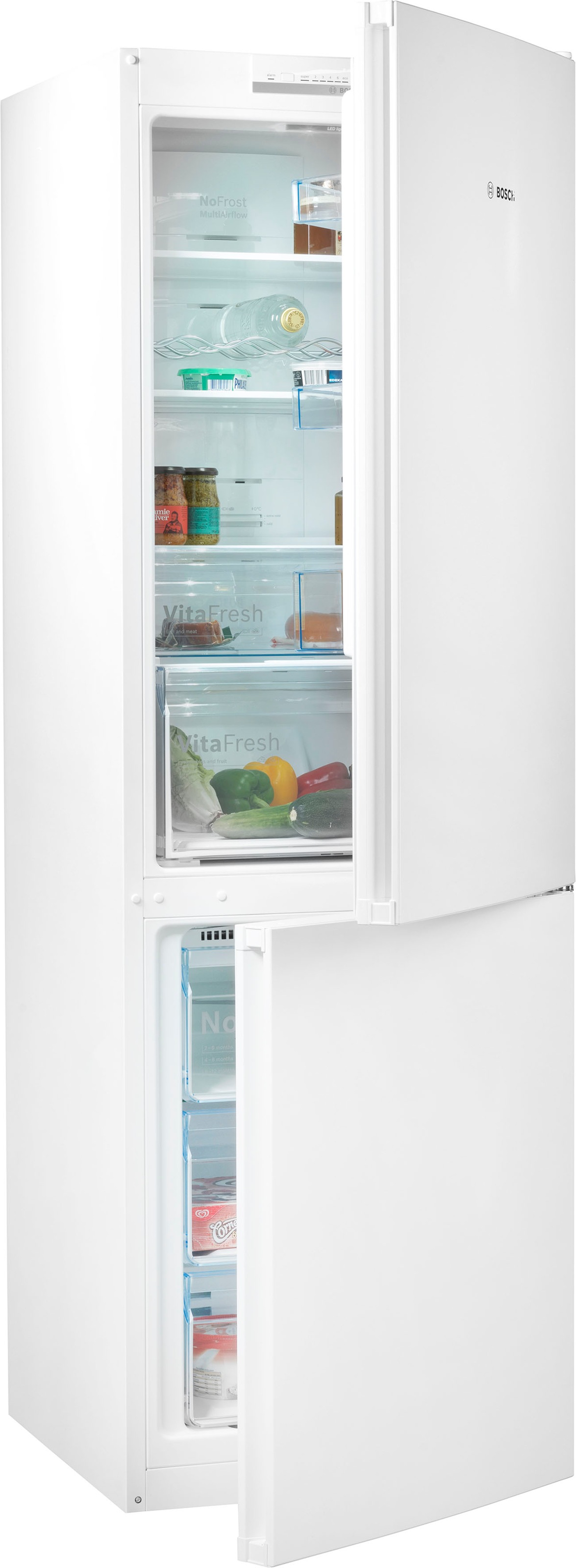 Kühl-/Gefrierkombination, 186 cm hoch, 60 cm breit