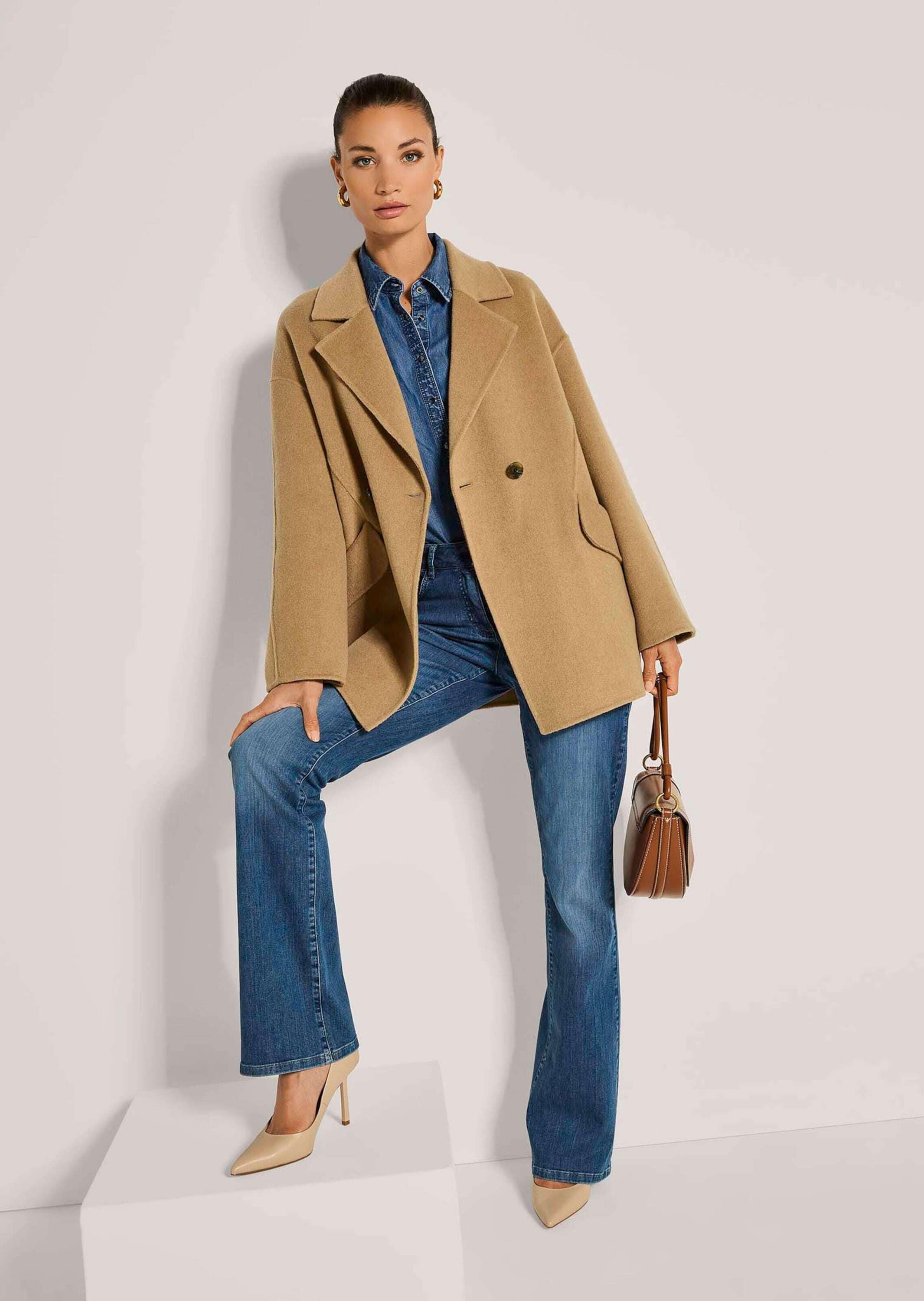 MADELEINE Kurzjacke »Mantel Eleganter Wollmantel mit Kaschmir« Doubleface