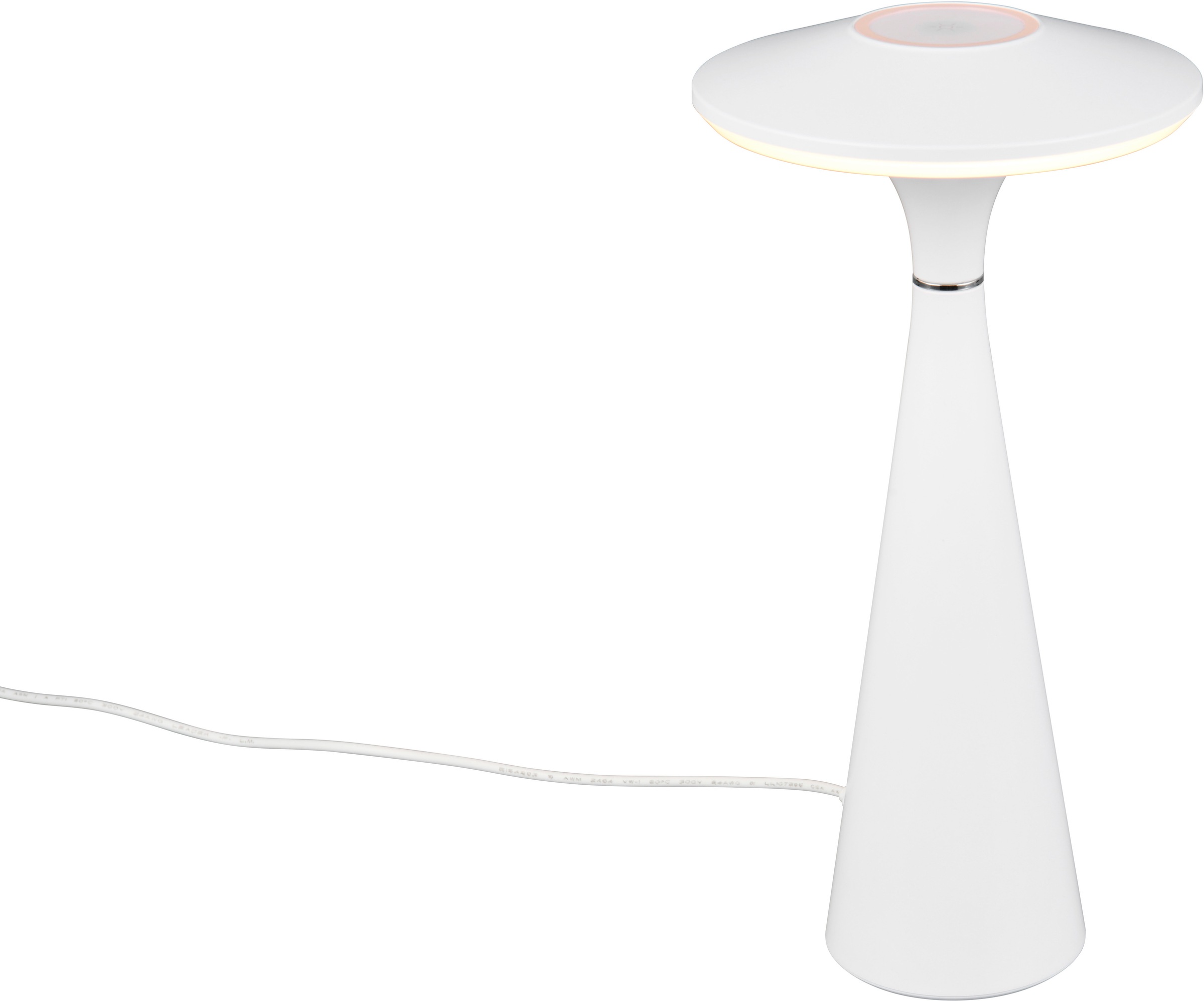 TRIO Leuchten LED Außen-Tischleuchte »TORREZ«, 1 flammig-flammig, Outdoor Akku Tischlampe mit USB-C, dimmbar, Lichtfarbe einstellbar
