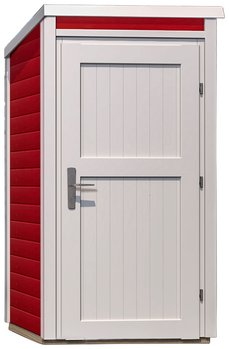 weka Garten-Geräteschrank, BxTxH: 97x100x200,5 cm, rot-naturfarben