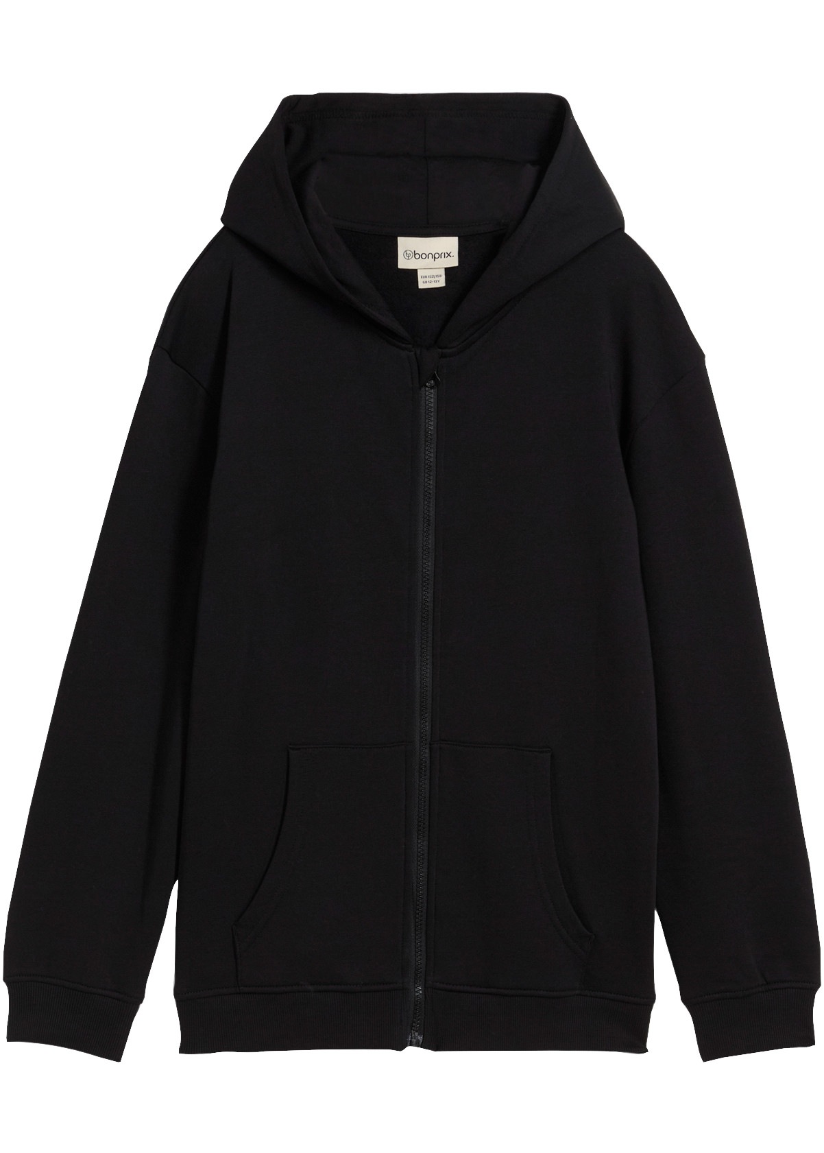 bonprix Kapuzensweatjacke für Mädchen, aus Baumwolle, Regular Fit, im Casual-Stil