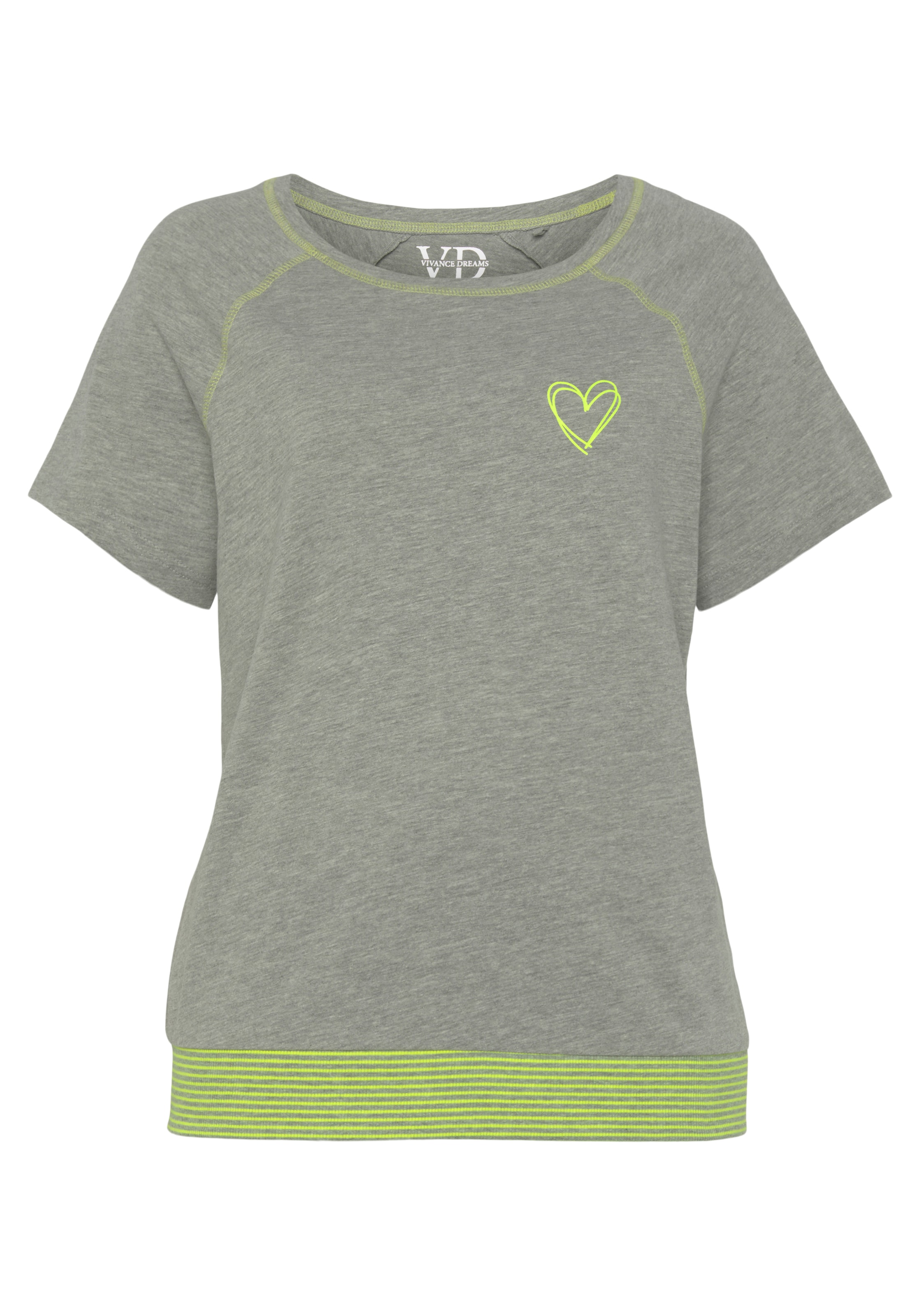 Vivance Dreams Shorty 2-teilig, 2 tlg. mit dekorativen Flatlock-Nähten in Neonfarben