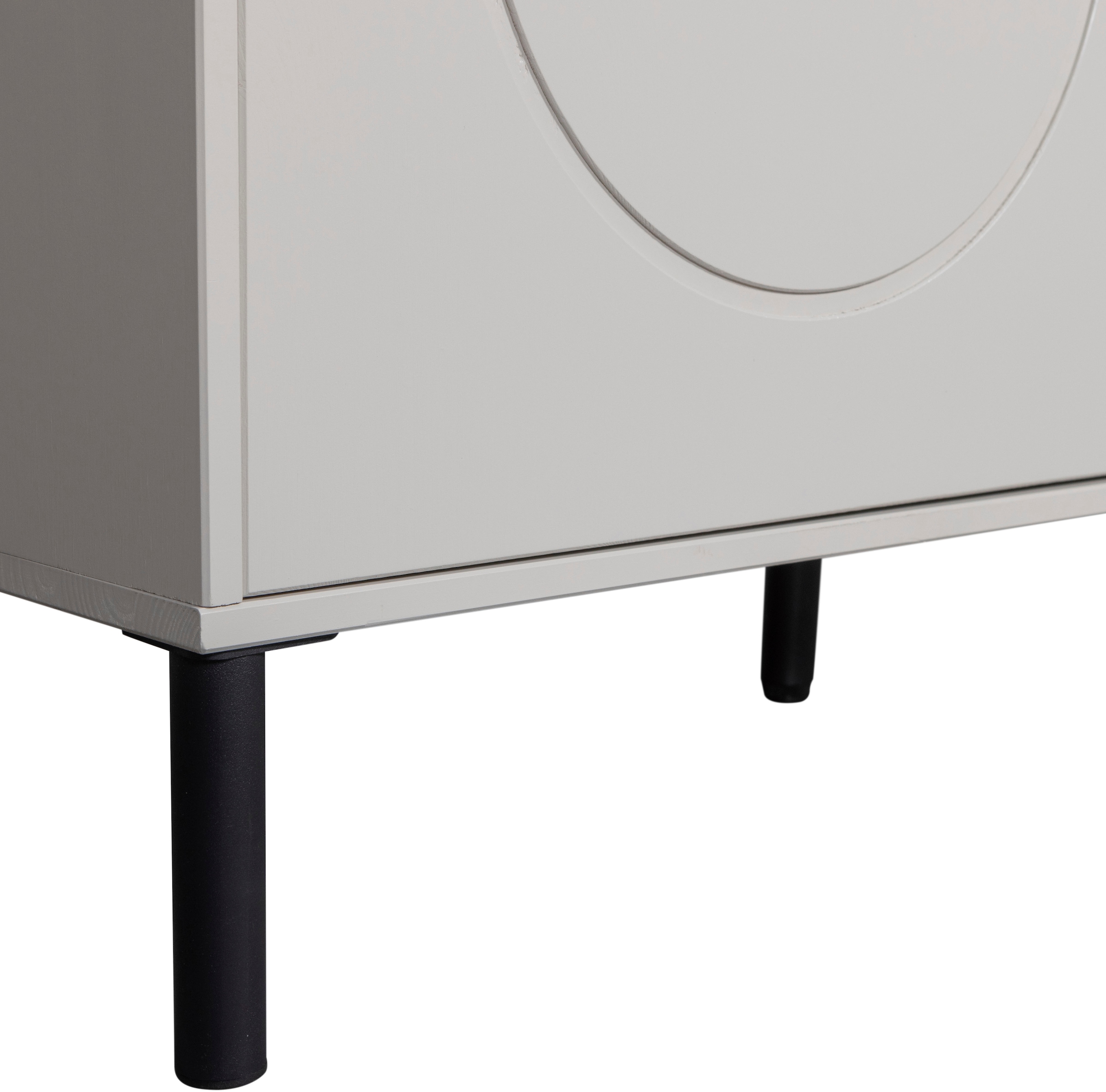 WOOOD Garderobenschrank »Xina mit geschliffener Oberfläche und HDF-Rückwand (2-türig)« FSC® Massivkiefer, 15 cm Standfuß, Hänge- und Legbereich