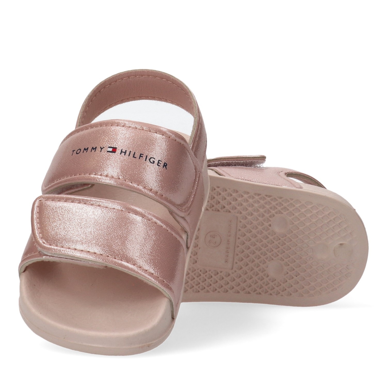 Tommy Hilfiger Badesandale  Badesandale, Klettschuh, Sommerschuh mit Metallic-Schimmer