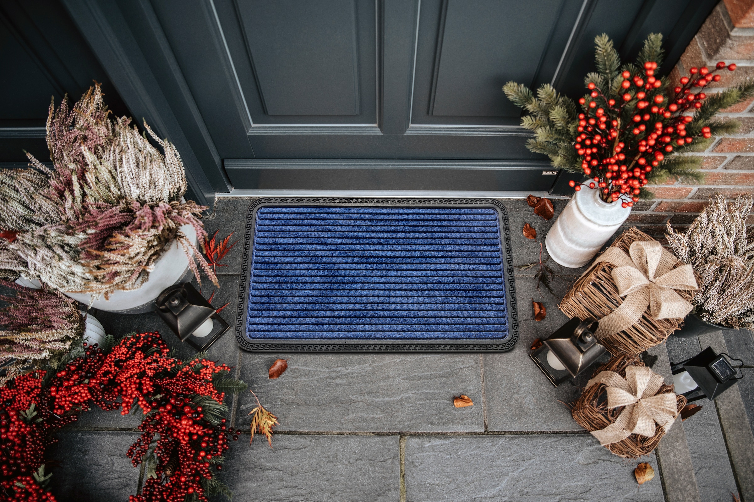HANSE Home Fußmatte »Mix Mats Ornament Borders, Türmatte«, rechteckig, 8 mm Höhe, Strapazierfähig, pflegeleicht, robust, wetterfest, UV-beständig