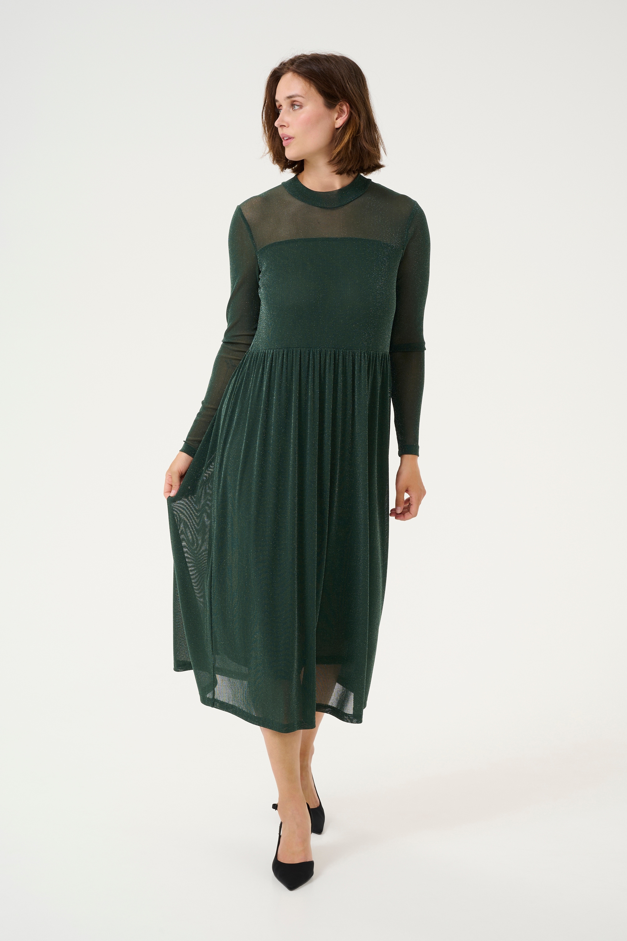 KAFFE Midikleid »Kleid KAolga«