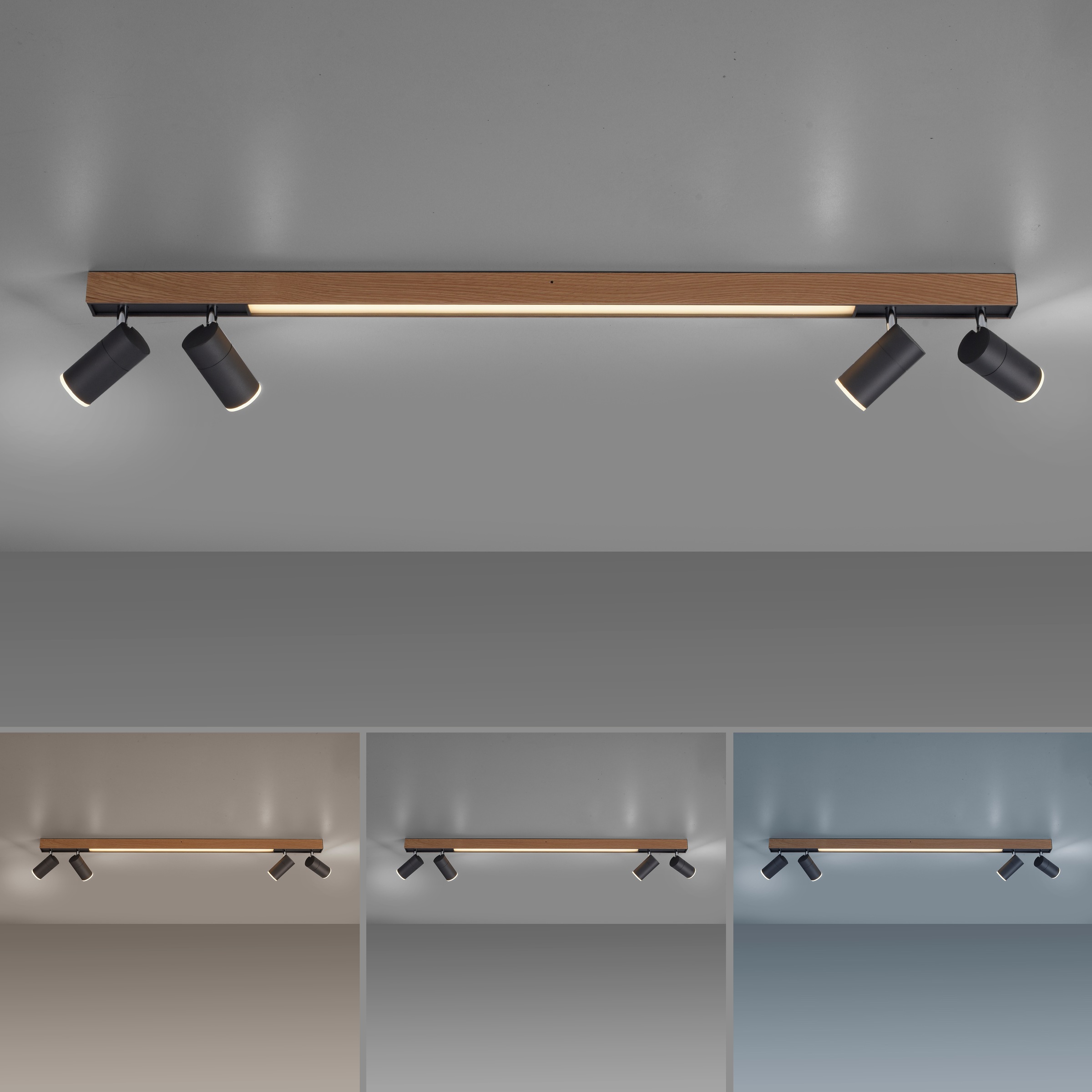 Neuhaus PURE LED Deckenleuchte »PURE Lines Spot« LED-Board 1 Stk. warmweiß - kaltweiß Spots dreh- und schwenkbar, CCT, dimmbar