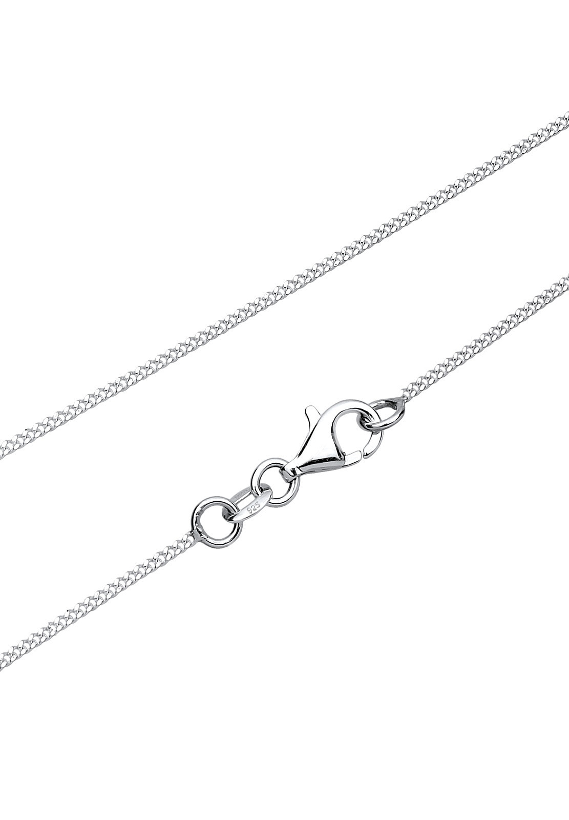 Elli Silberkette »Halskette Plättchen mit Geburtstein Kristalle 925 Sterling silber«