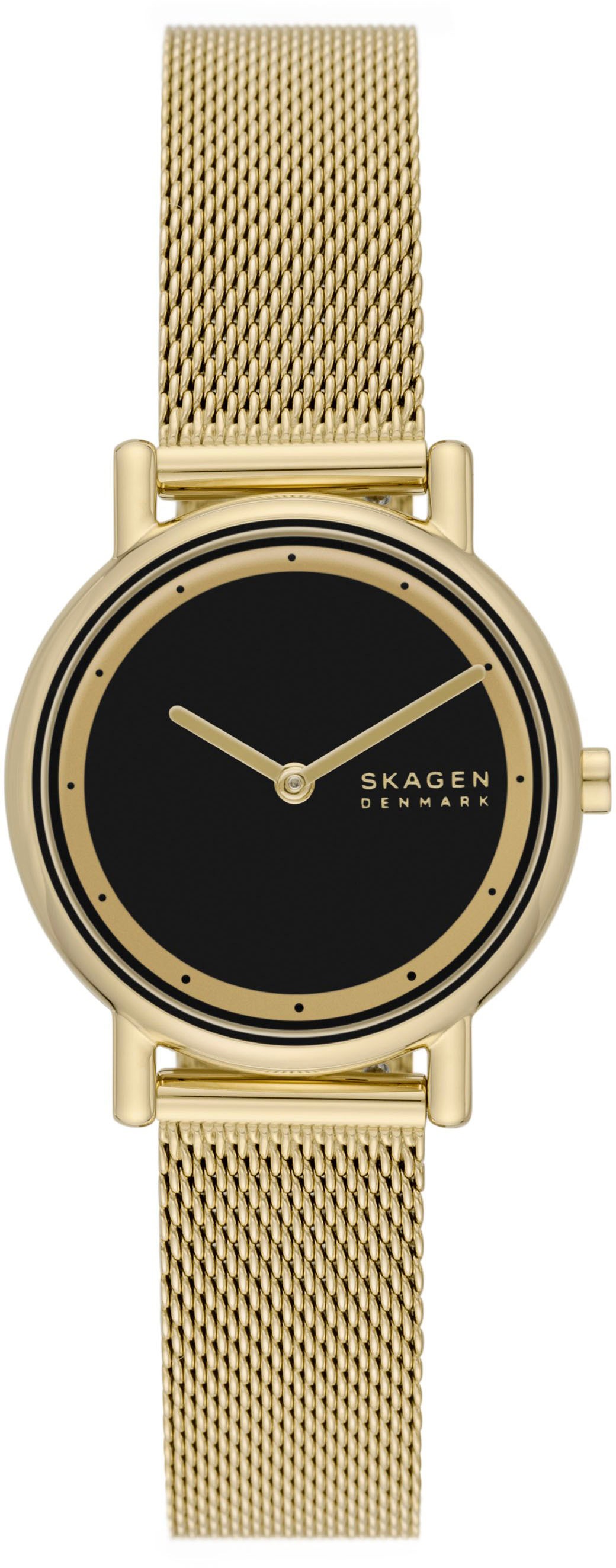 Skagen Quarzuhr »SIGNATUR LILLE«, Armbanduhr, Damenuhr, analog, Edelstahlarmband