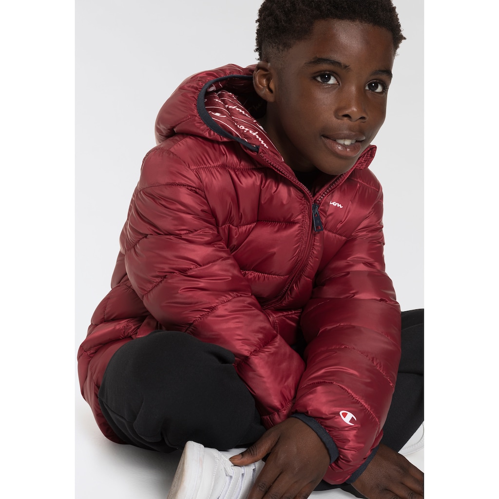 Champion Steppjacke »Kinder«, mit Kapuze