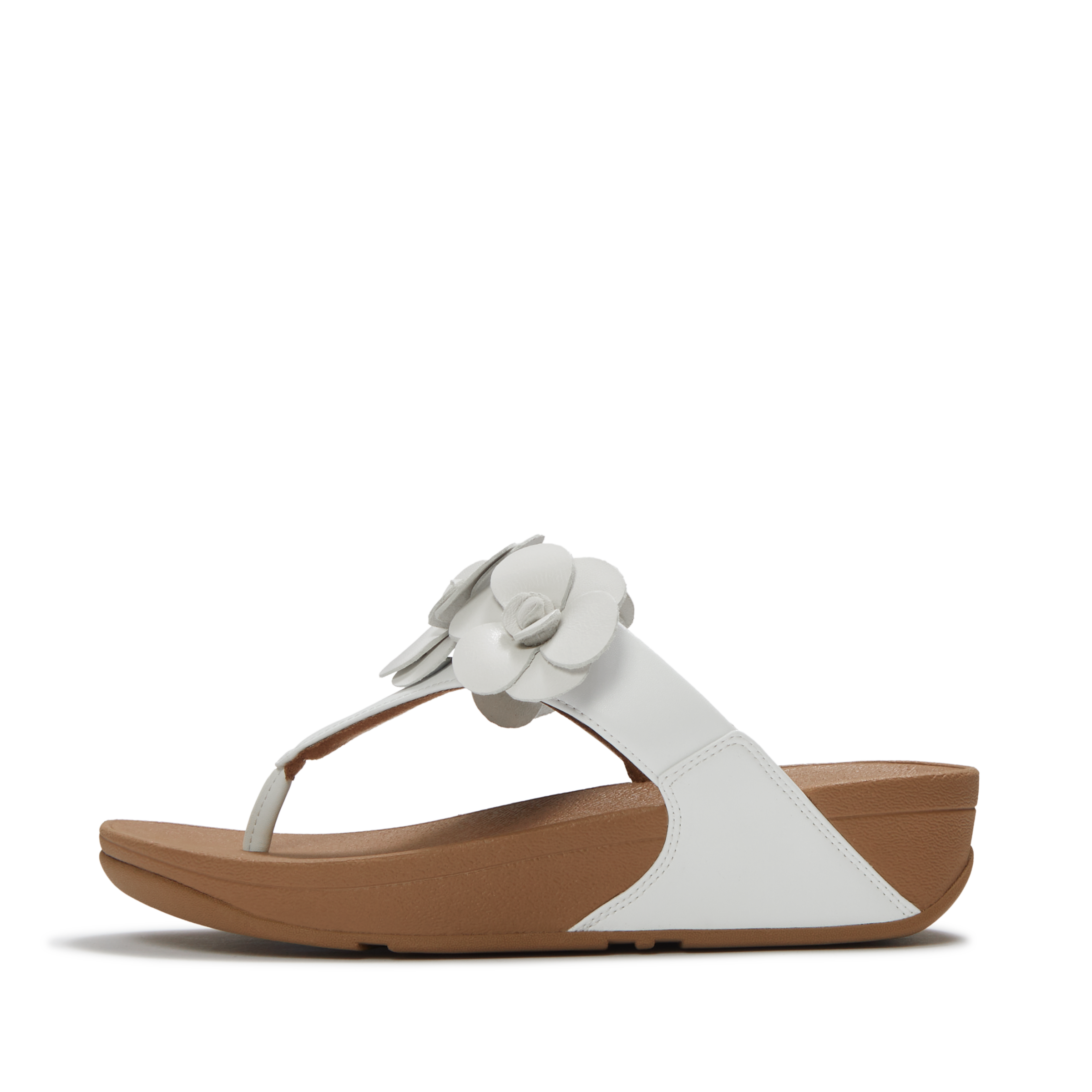 Fitflop Dianette »LULU FLOWER TOE-POST SANDALS«  Keilabsatz, Zehentrenner, Sommerschuh mit modischer Blütenverzierung