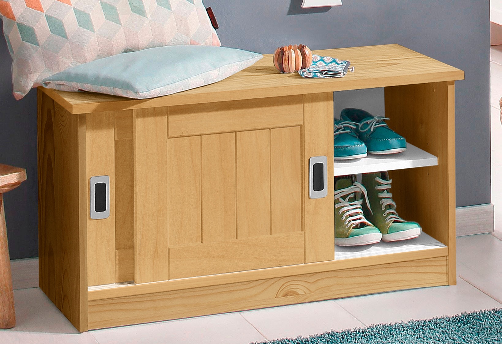 Home affaire Sitzbank »Nekso«, Breite 83 cm, aus MDF oder Massivholz, FSC®-zertifiziert