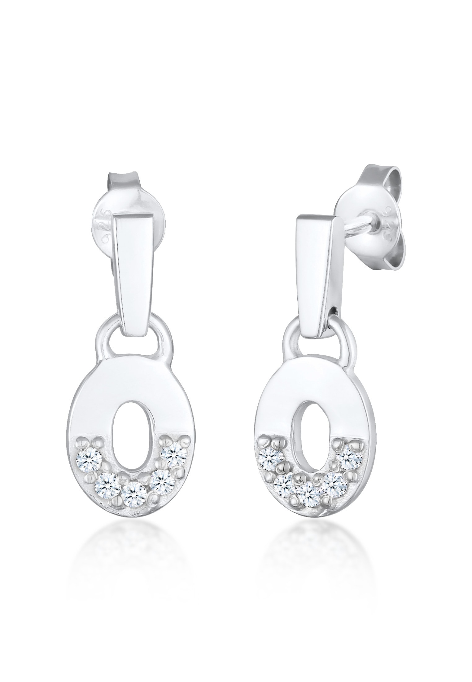 Elli DIAMONDS Paar Ohrstecker »Ohrringe Diamant Ohrhänger 925 Silber«