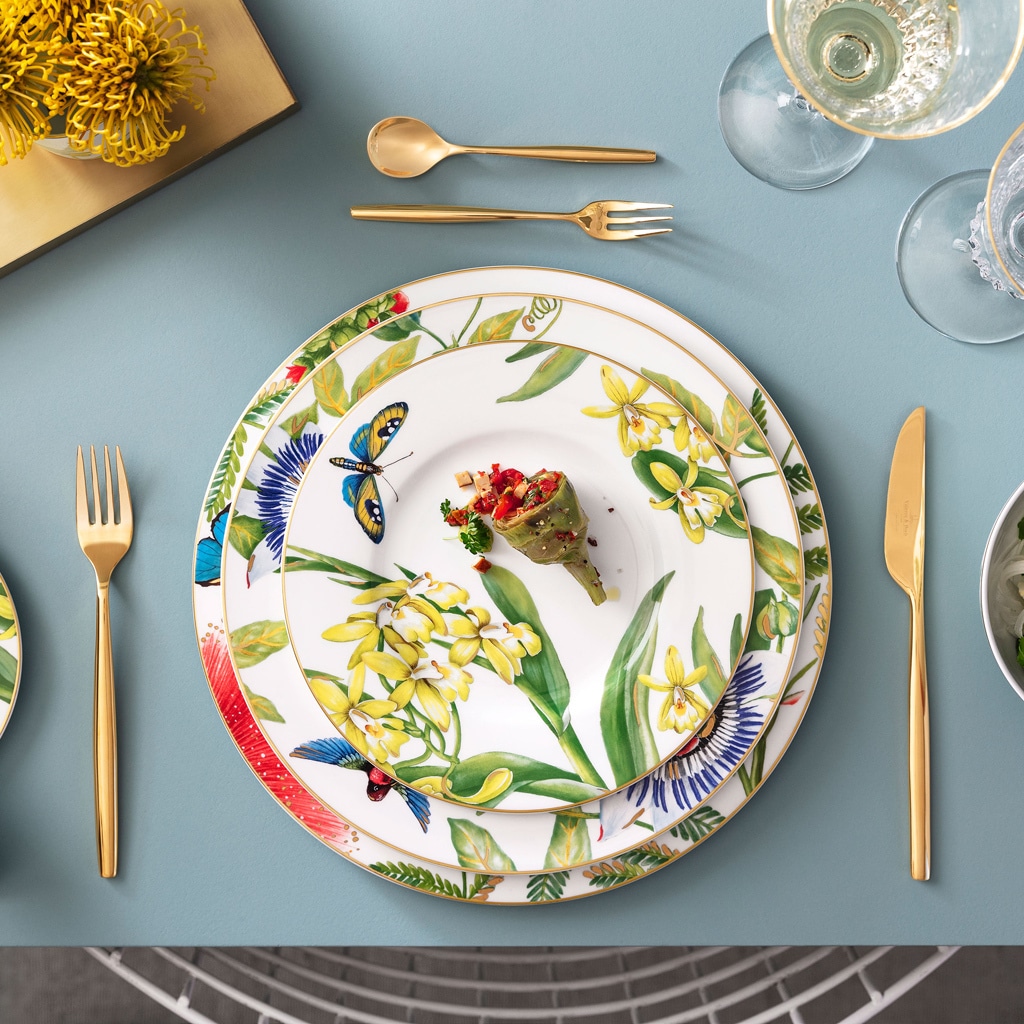 Villeroy & Boch Suppenteller »Suppenteller Amazonia Anmut ø 24,6 cm 6er Set bunt«