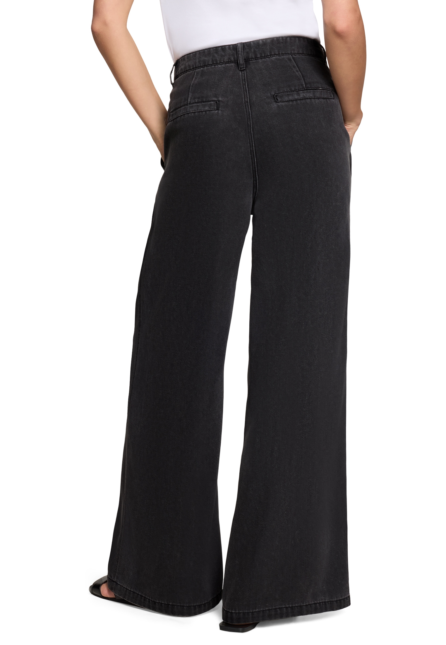 Zero Stoffhose »Stoffhose mit weitem Bein«