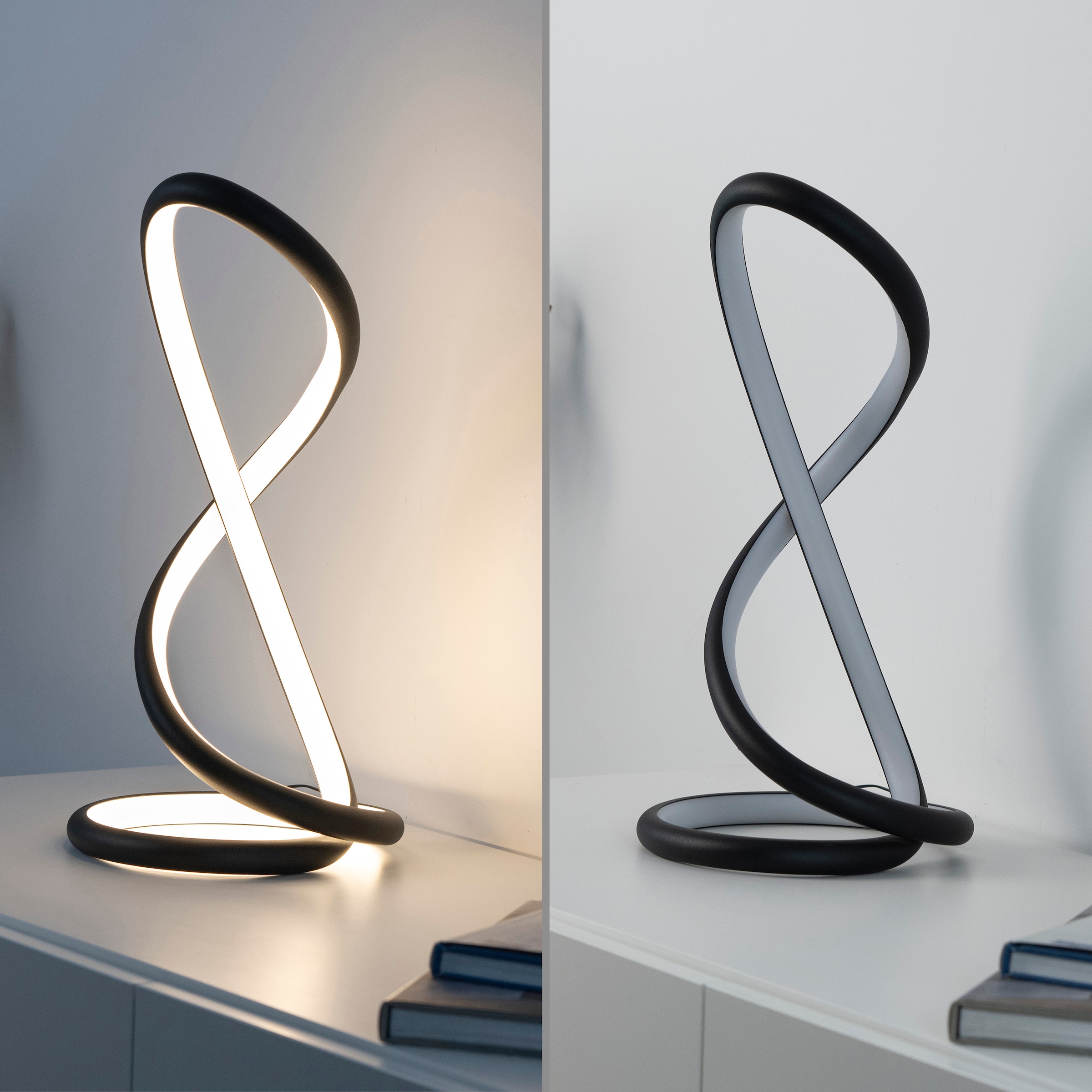 Paul Neuhaus LED Tischleuchte »TWIST« LED-Board 1 Stk. Warmweiß Schnurdimmer