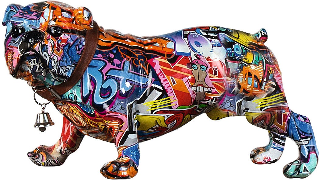 Casablanca by Gilde Tierfigur »Mops mit Halsband«, Graffiti-Design bei OTTO