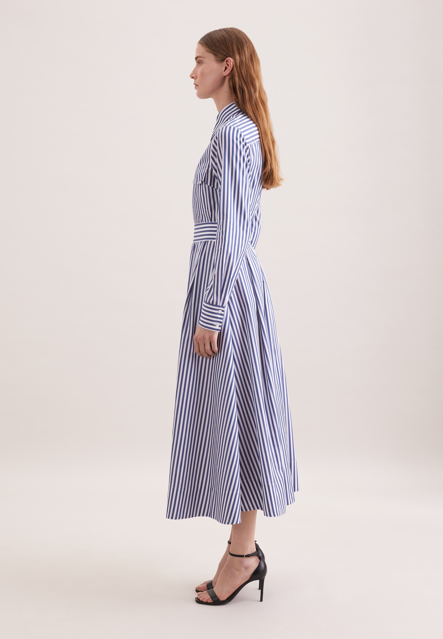 seidensticker Sommerkleid 1/1 Kragen Gestreift