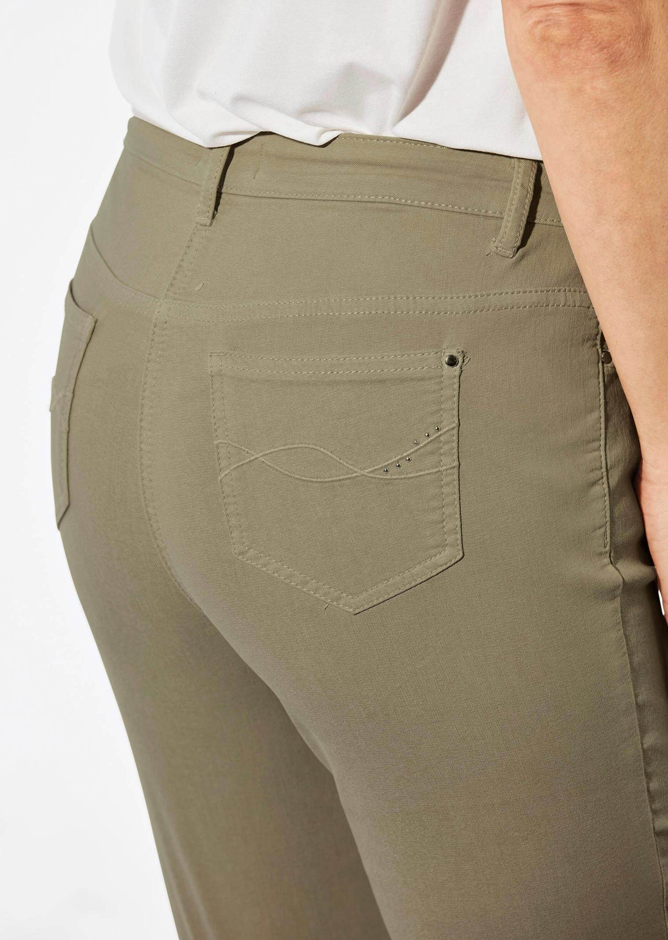 GOLDNER Regular-fit-Jeans »Lange Freizeithose BELLA mit Formbund«