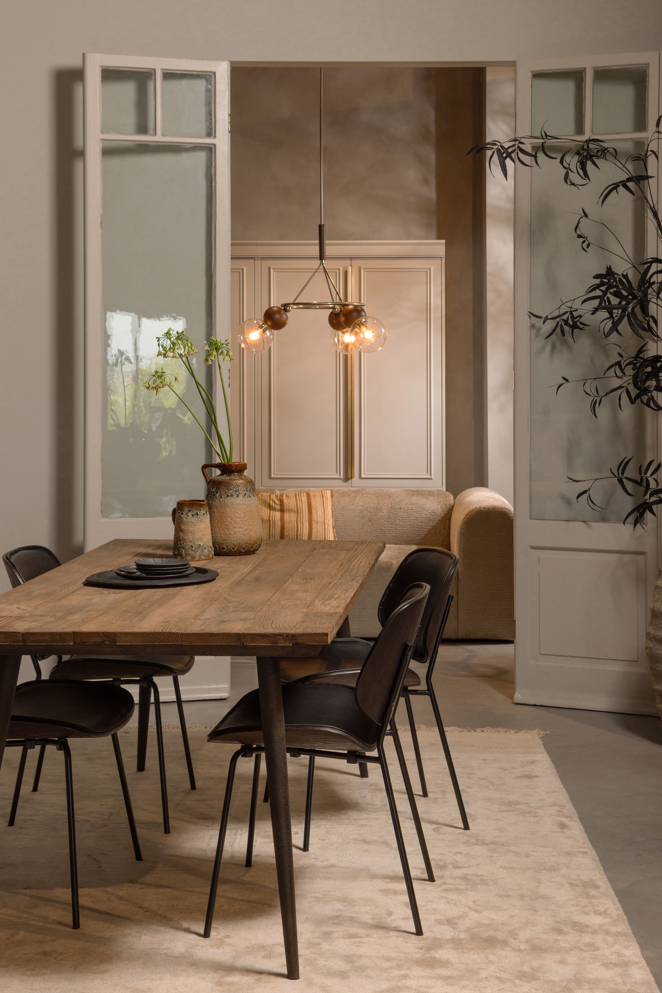 WOOOD Esszimmerstuhl »Close In mit Kunstleder-Bezug und Metallgestell B 49 x T 57 x H 80 cm« (Set) 2 Stk.Pulverbeschichtetes gestell, Tragkraft 150 kg, Lieferung im Zweierpack