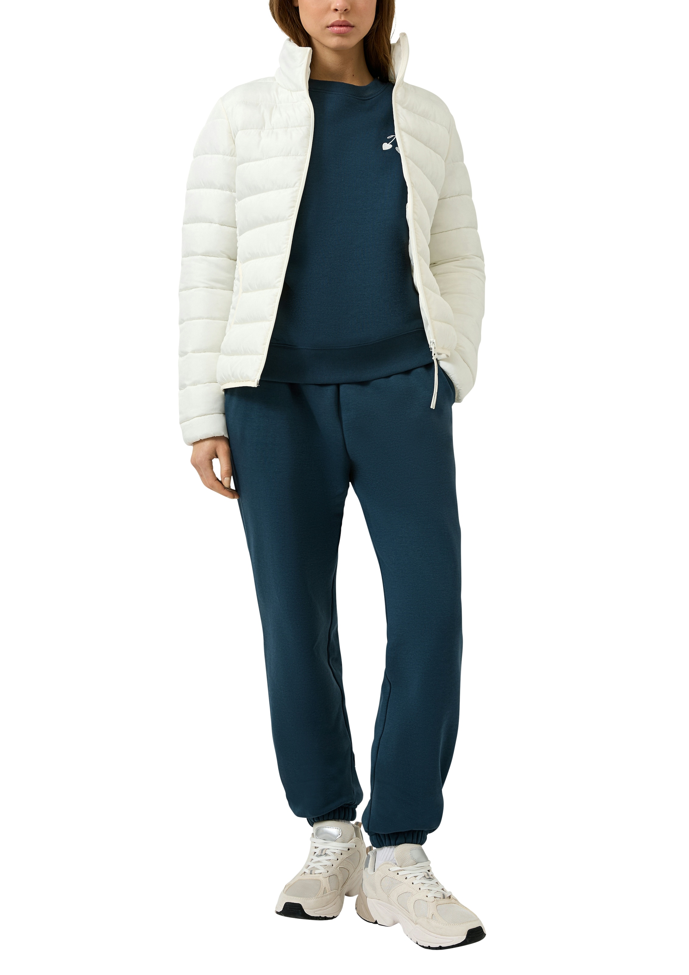 QS Steppjacke ohne Kapuze mit Reißverschluss