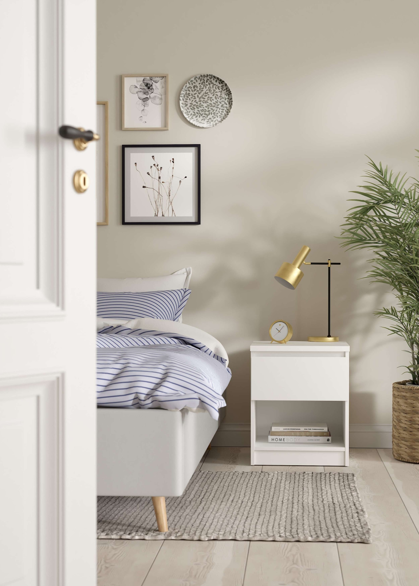 INOSIGN Nachttisch »Naia, Nachtkommode, Nachtschrank, Beistelltisch« mit 1 Schublade, Breite 40 cm, Höhe 50 cm