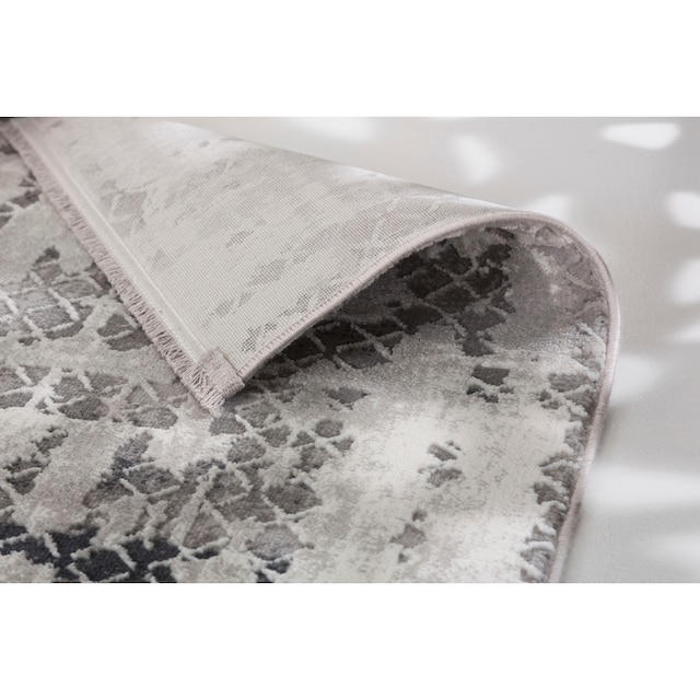ASTRA Teppich »Vercelli 236 Kurzflorteppich«, rechteckig, wollig weiche  Oberfläche, mit Fransen, 3-D Effekt, Wohnzimmer bei OTTO online
