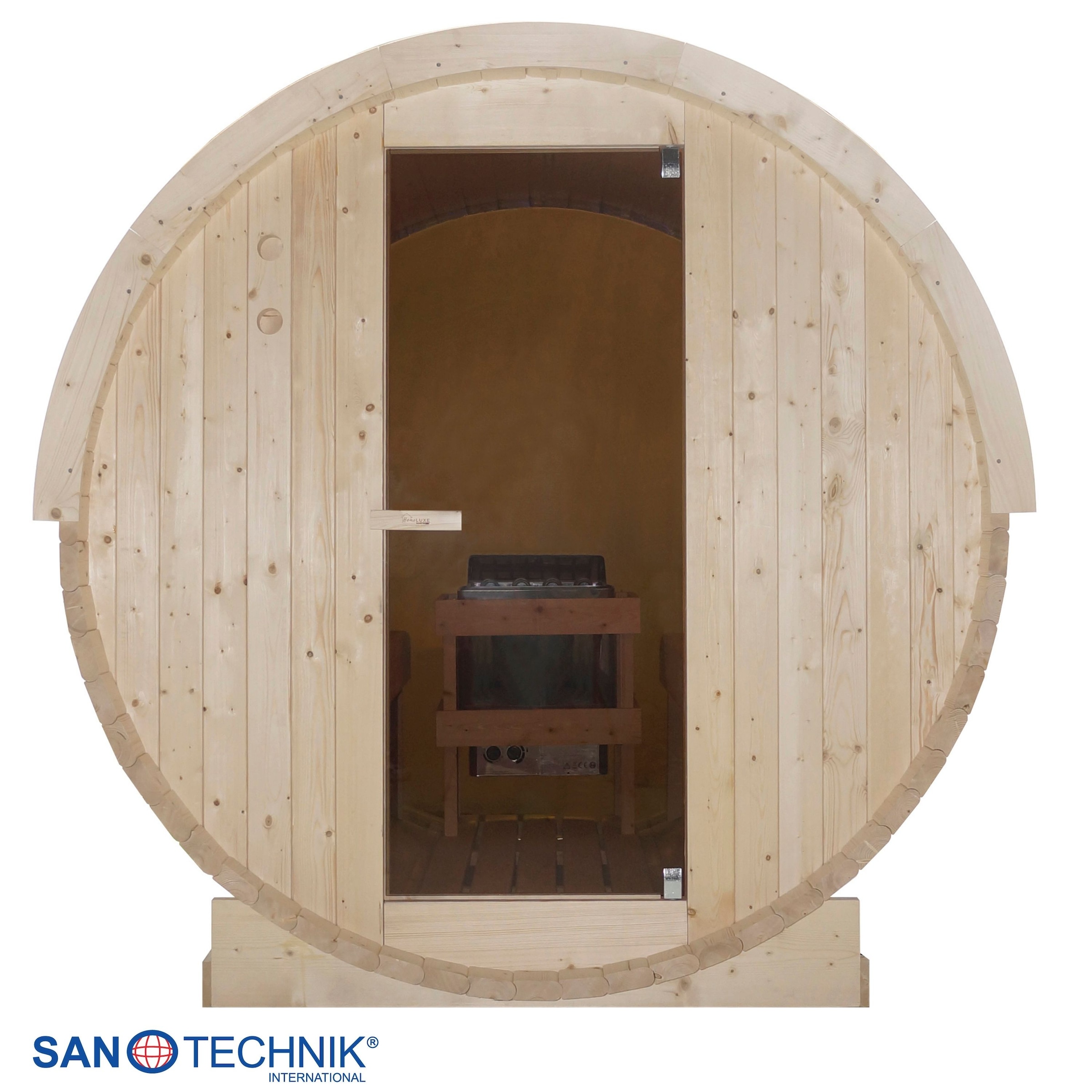 Sanotechnik Sauna »Außensauna NYBORG« für 4 oder 6 Personen; inkl. 6 kW oder 8 kW Saunaofen und Saunasteine