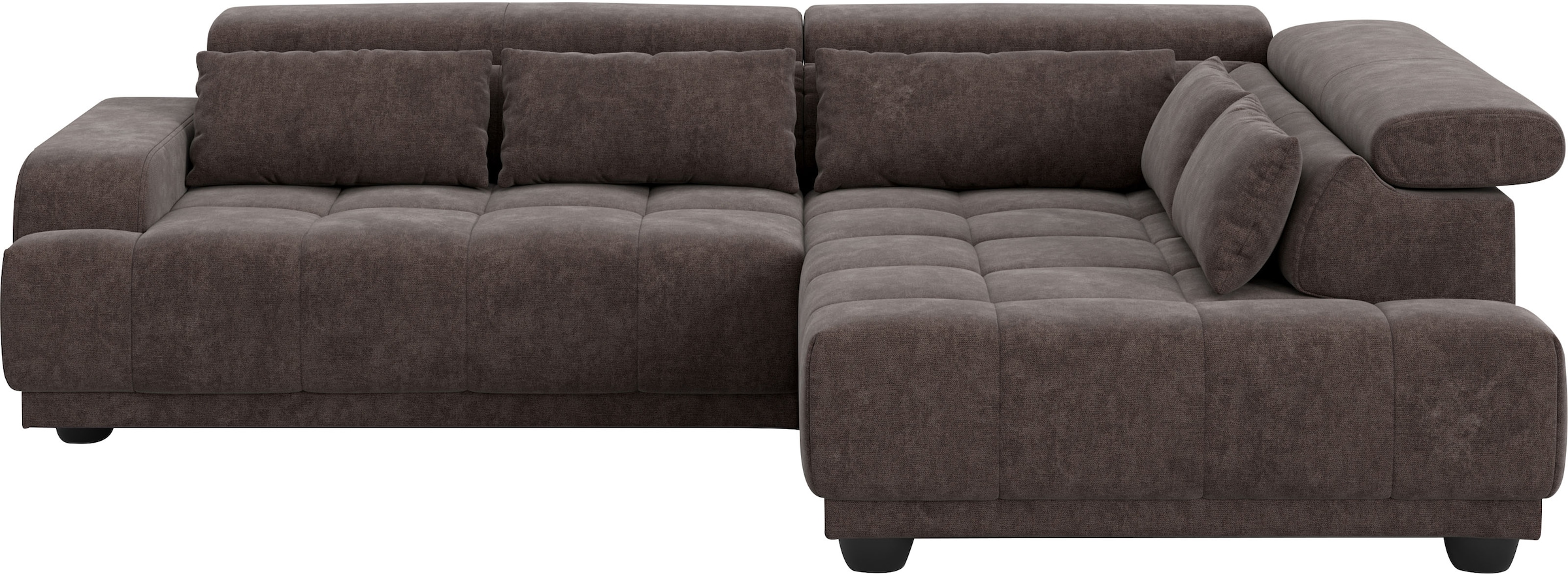 COTTA Ecksofa »Jade L Form, Breite: 270 cm, mit Kopfteilverstellung & Nierenkissen« optional elektr. Sitztiefenverstellung