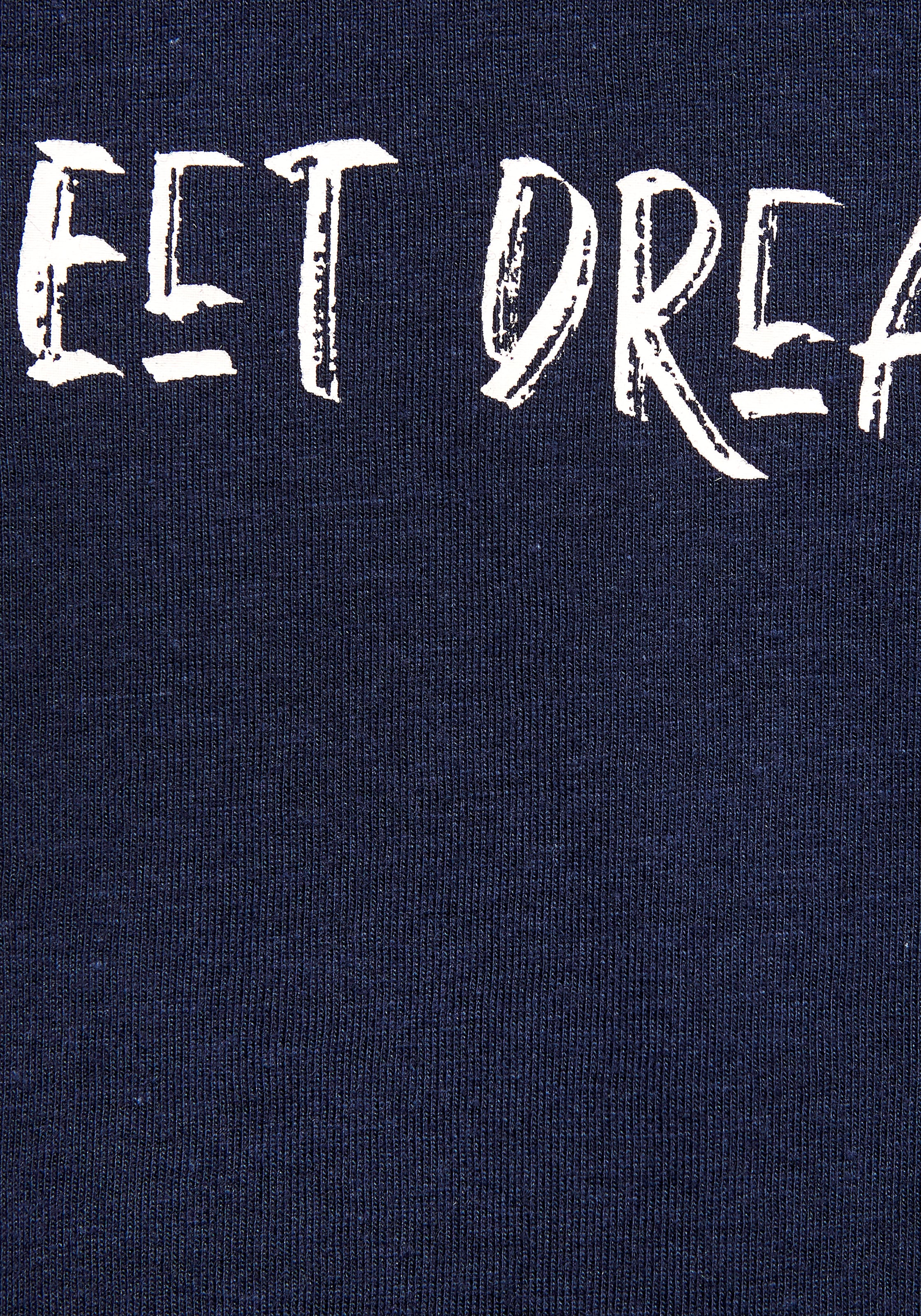 s.Oliver Pyjamaoberteil mit kleinem Frontprint