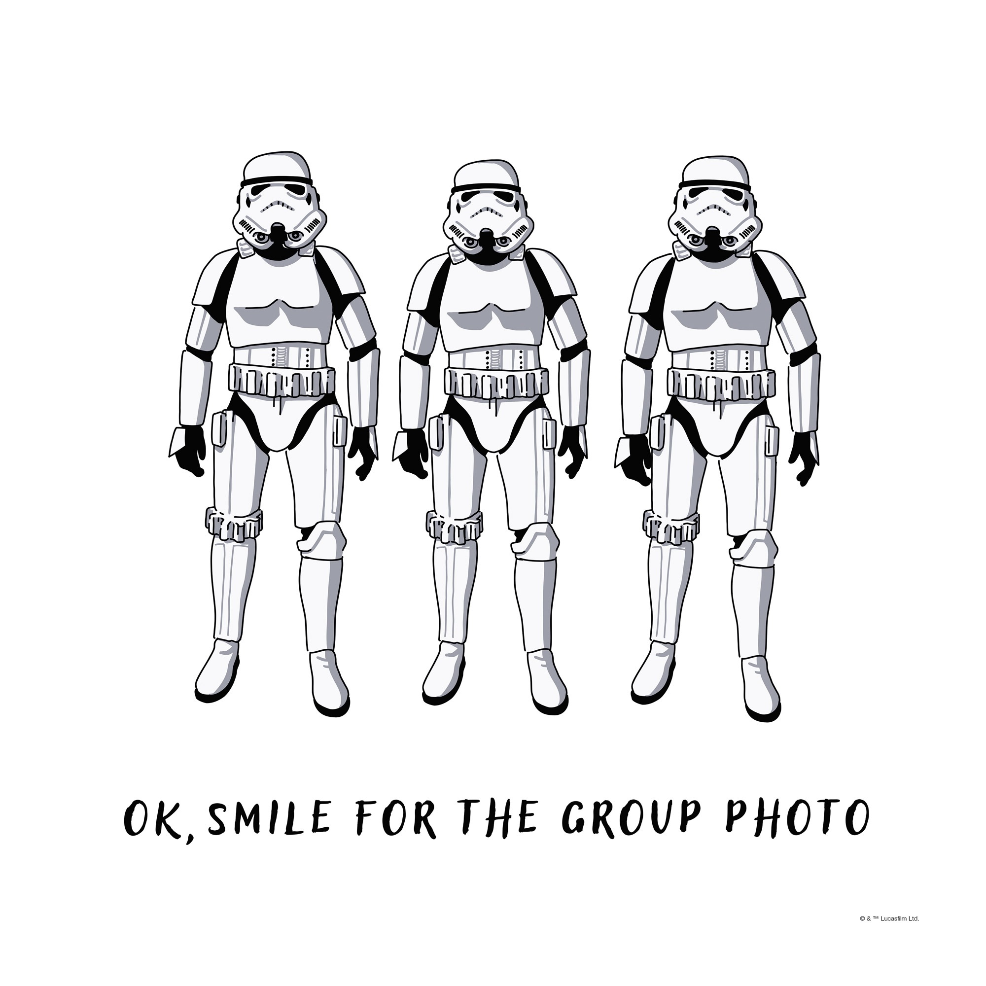 Komar Leinwandbild »Star Wars Stormtrooper Group Photo«, Disney, (1 St.), 40 x 40 cm (Breite x Höhe) - Kinderzimmer, Dekoration