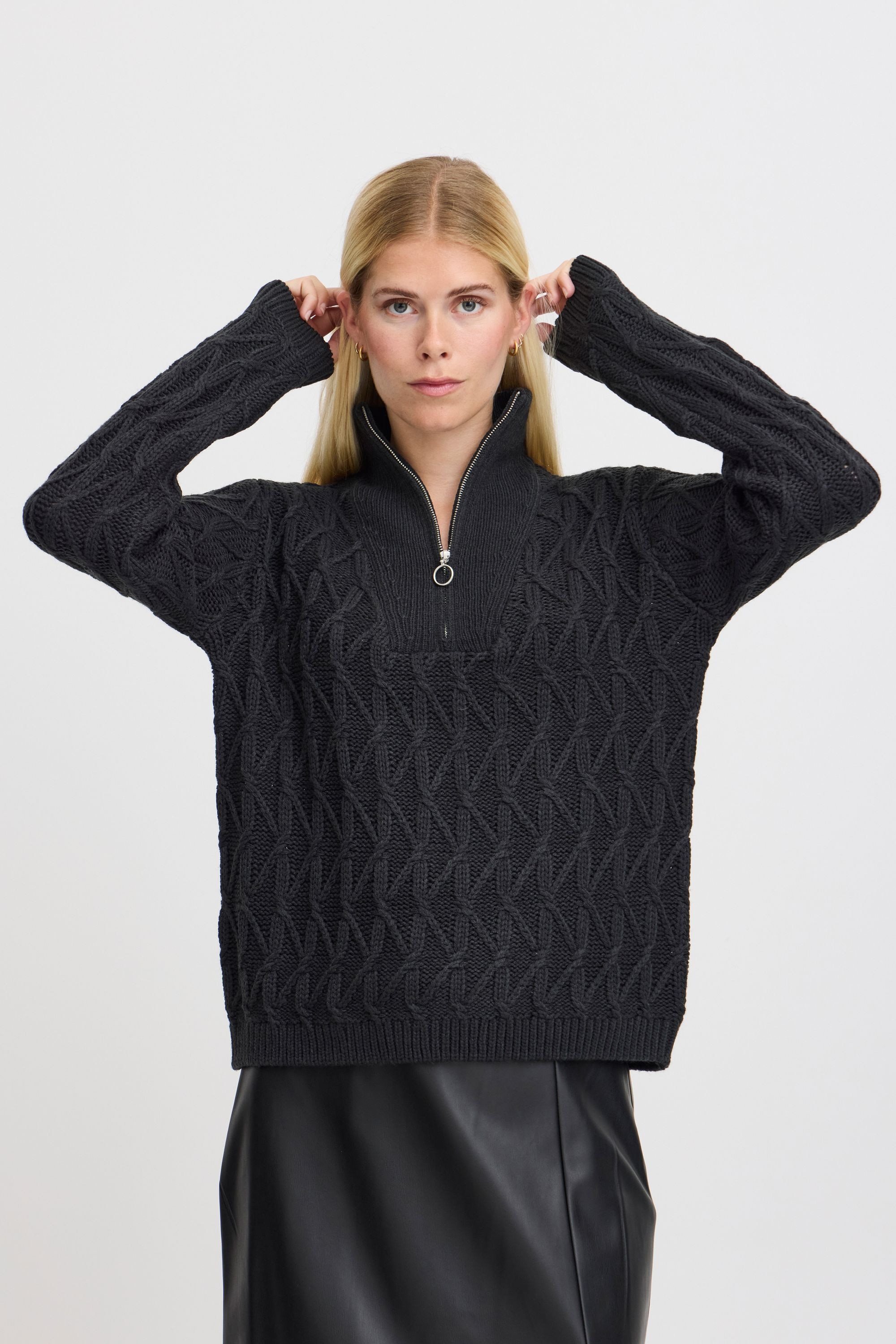 b.young Strickfleece-Pullover »Strickpullover BYOTINKA HALFZIP JUMPER 4 -«