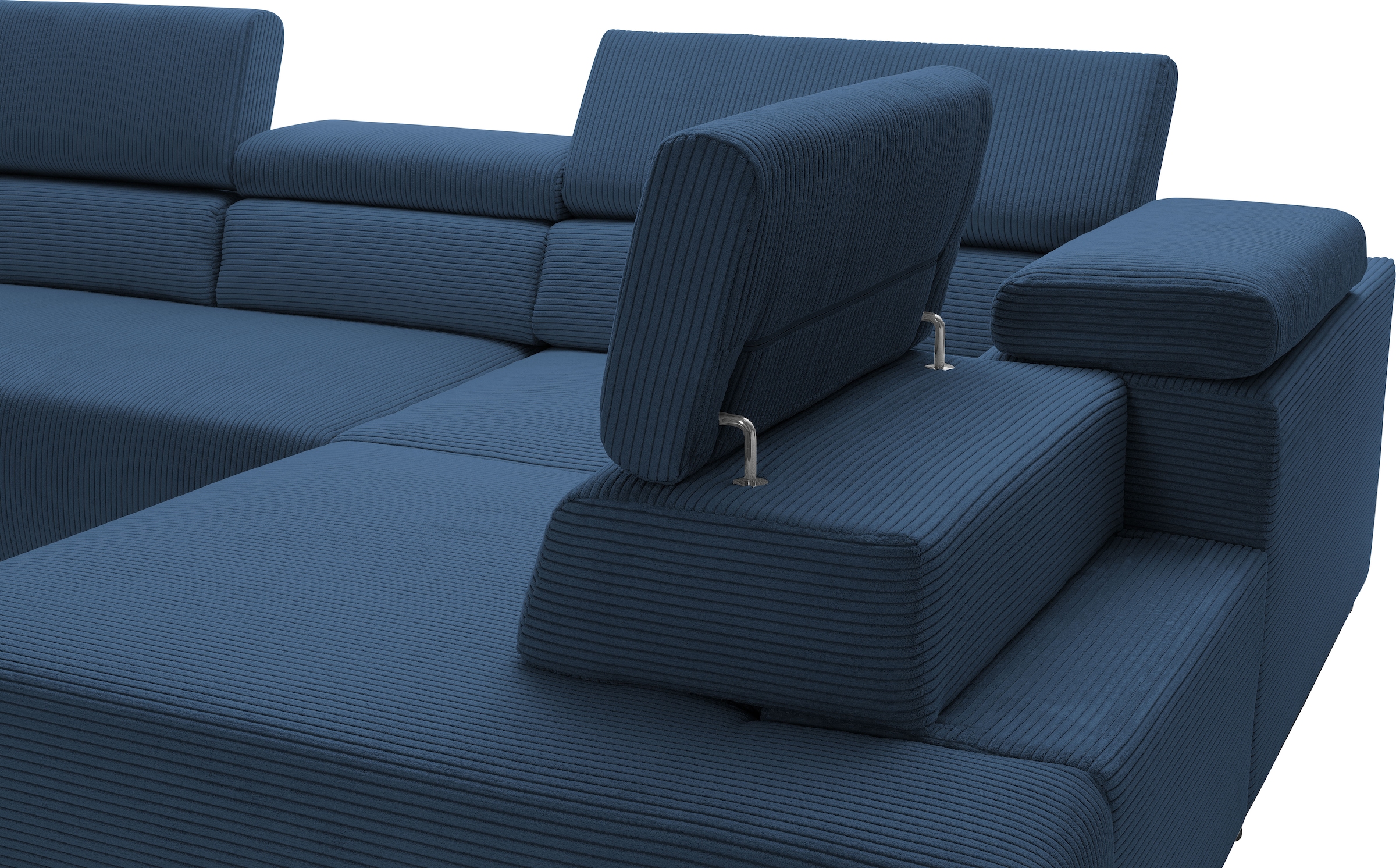 exxpo - sofa fashion Ecksofa »VITTORIO«, inkl. Kopfteil- und Sitztiefenverstellung, wahlweise mit Bettfunktion